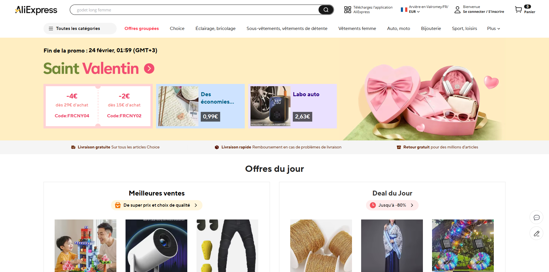 Aliexpress Code de réduction