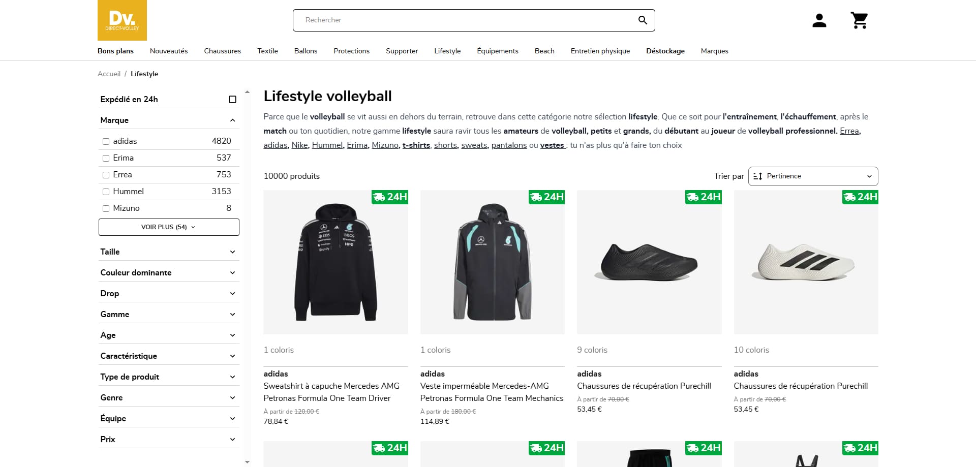 Direct Volley Bons de réduction