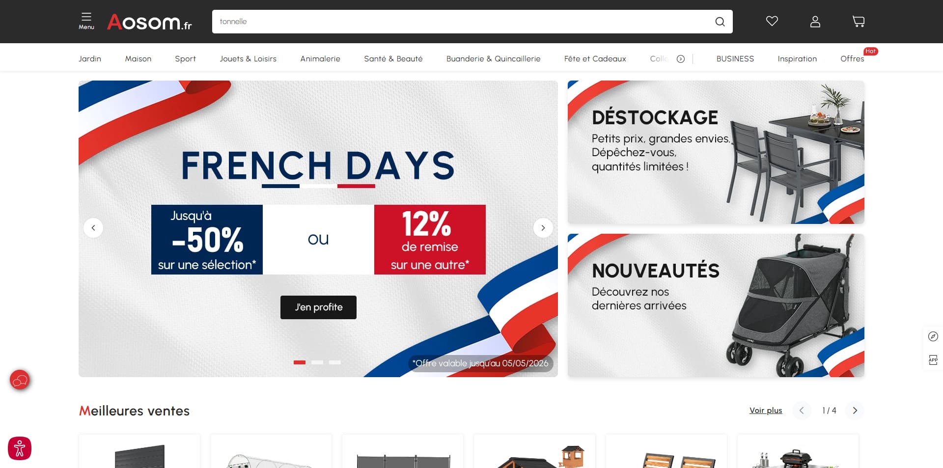 Aosom Code de réduction