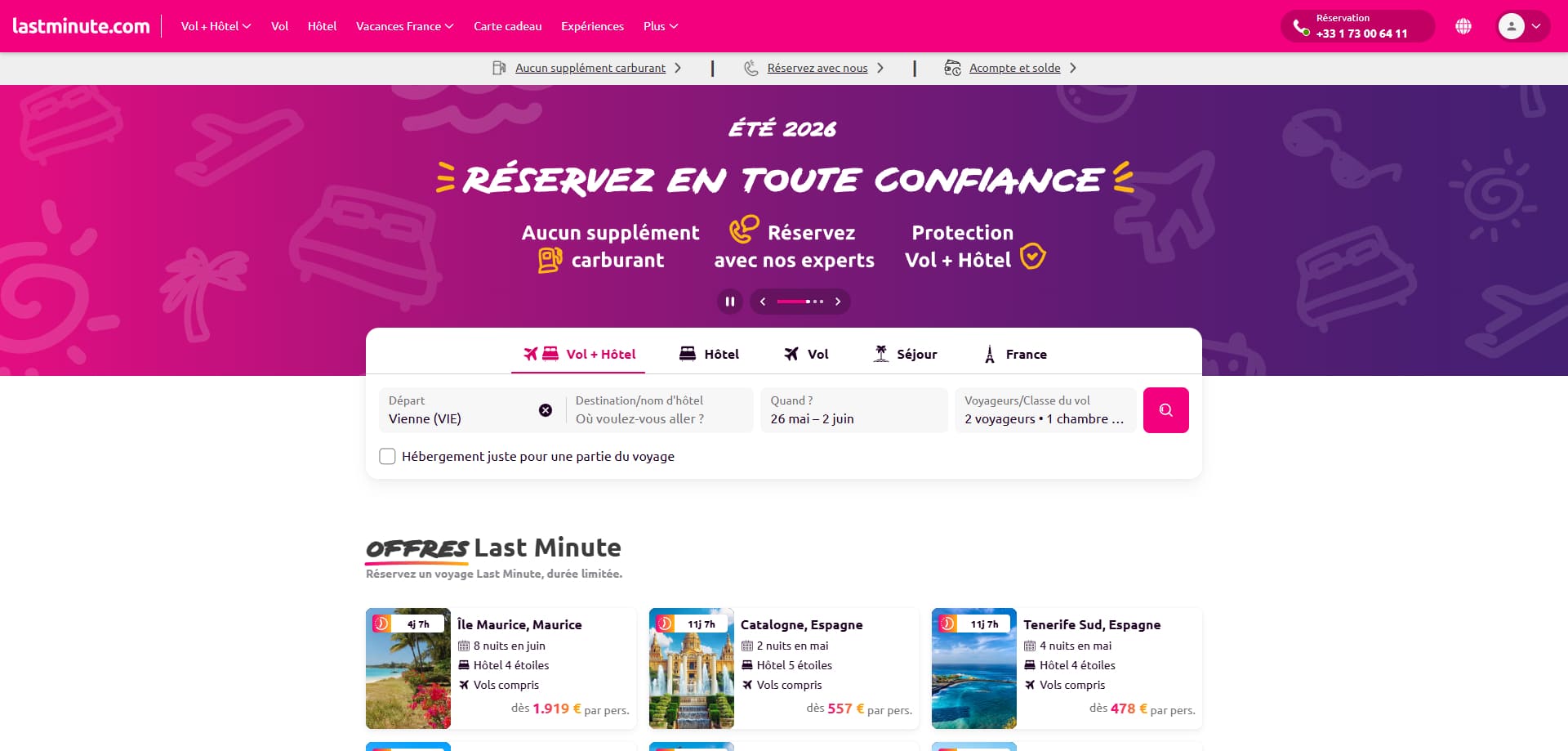 Lastminute Code de réduction