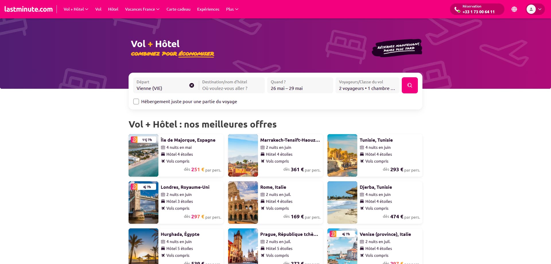 Lastminute Code promo