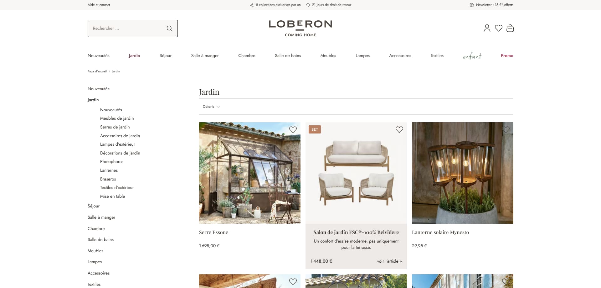 Loberon Bon d'achat