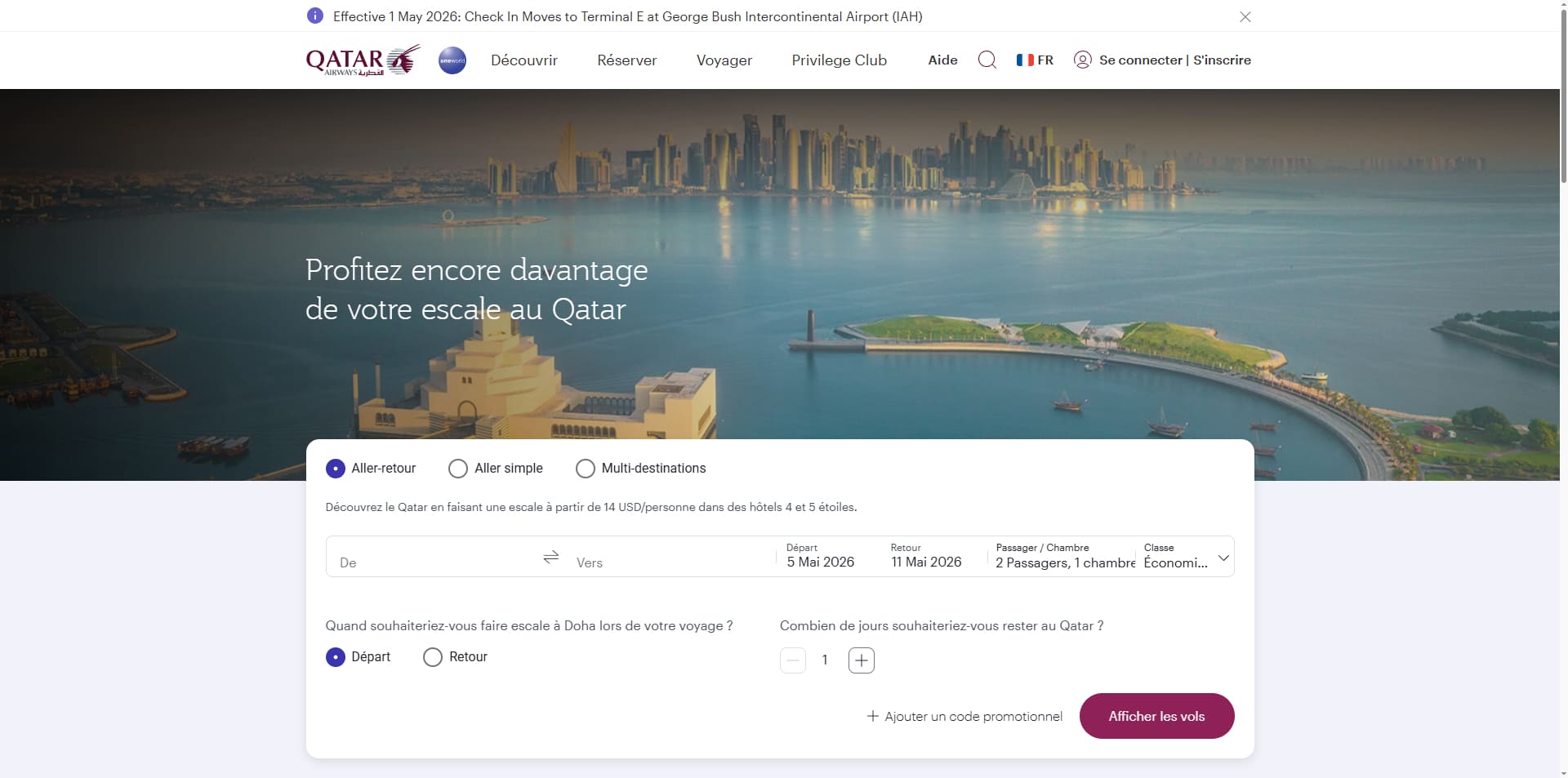Qatar Airways Code promo