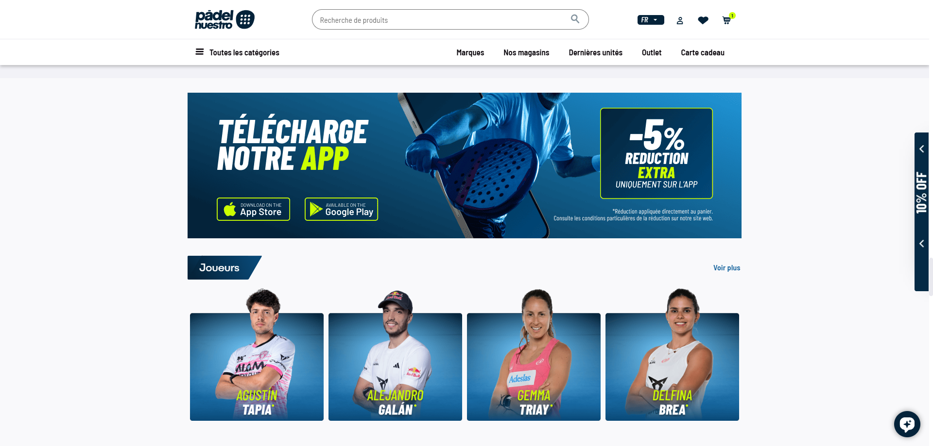 Padel Nuestro Bon d'achat