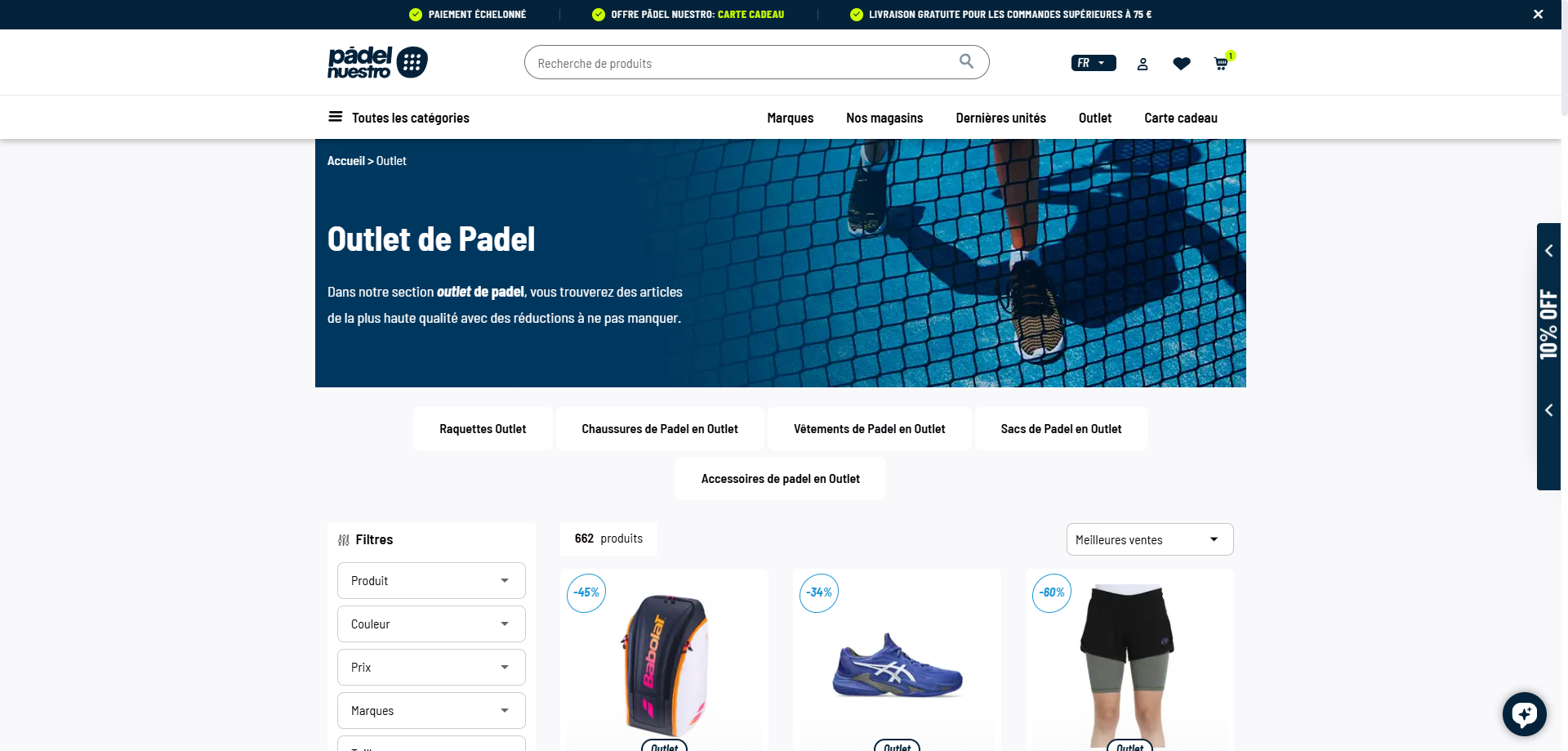 Padel Nuestro Bons de réduction