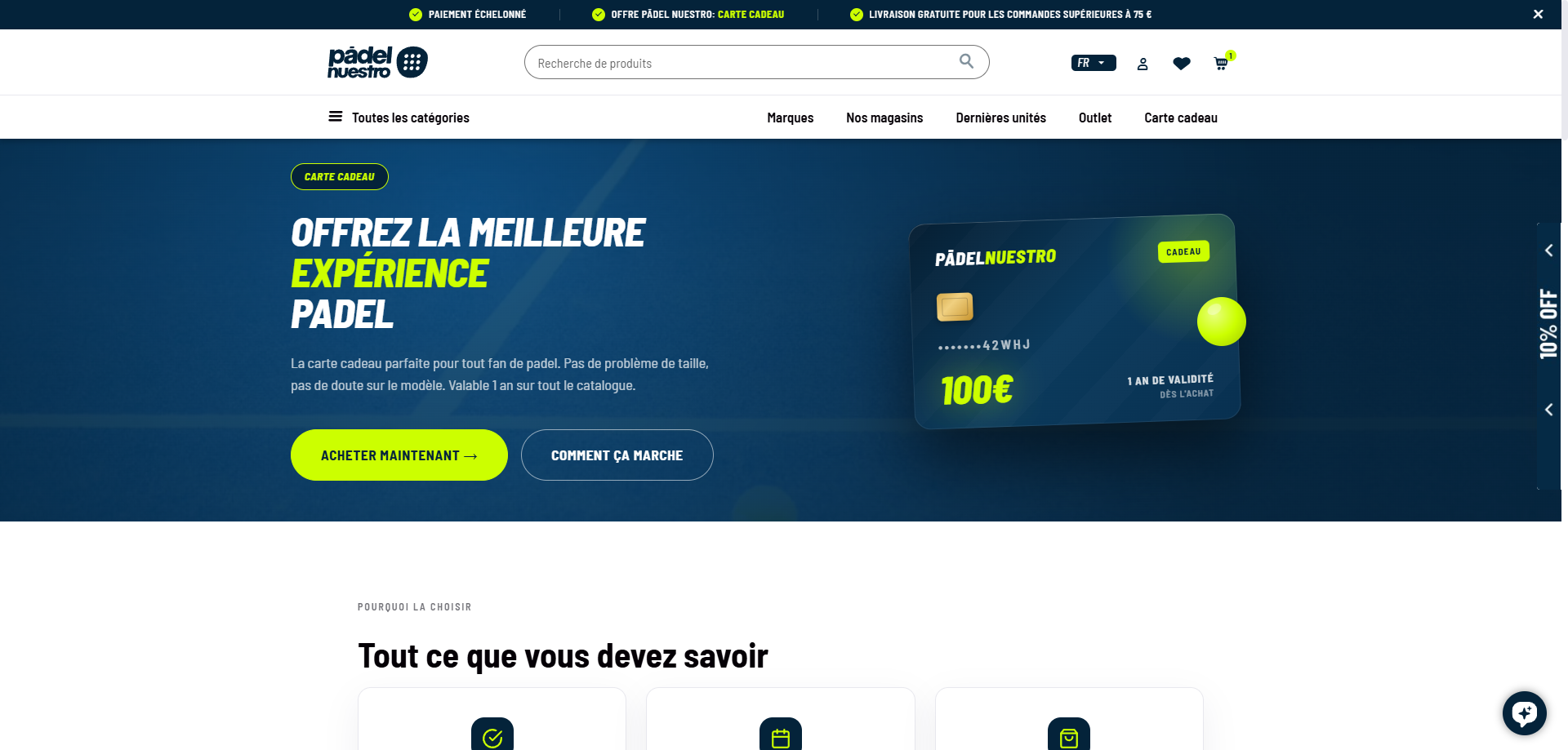 Padel Nuestro Code de réduction