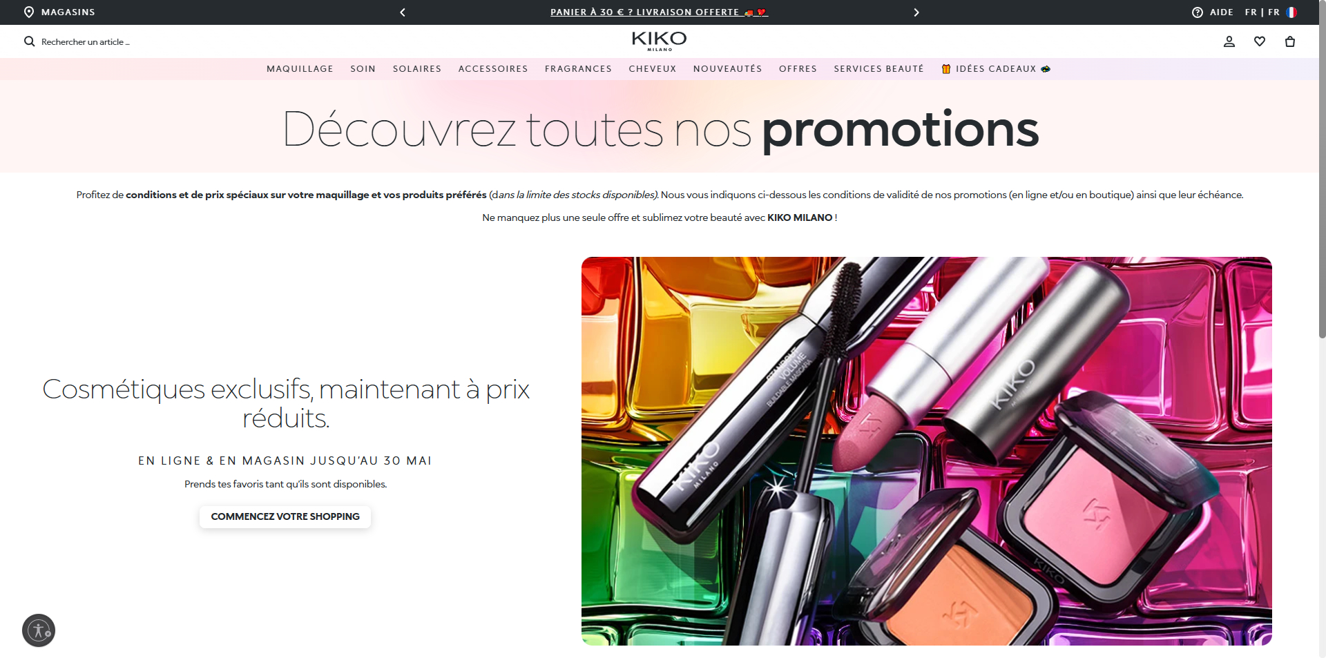 Kiko Milano Bons de réduction