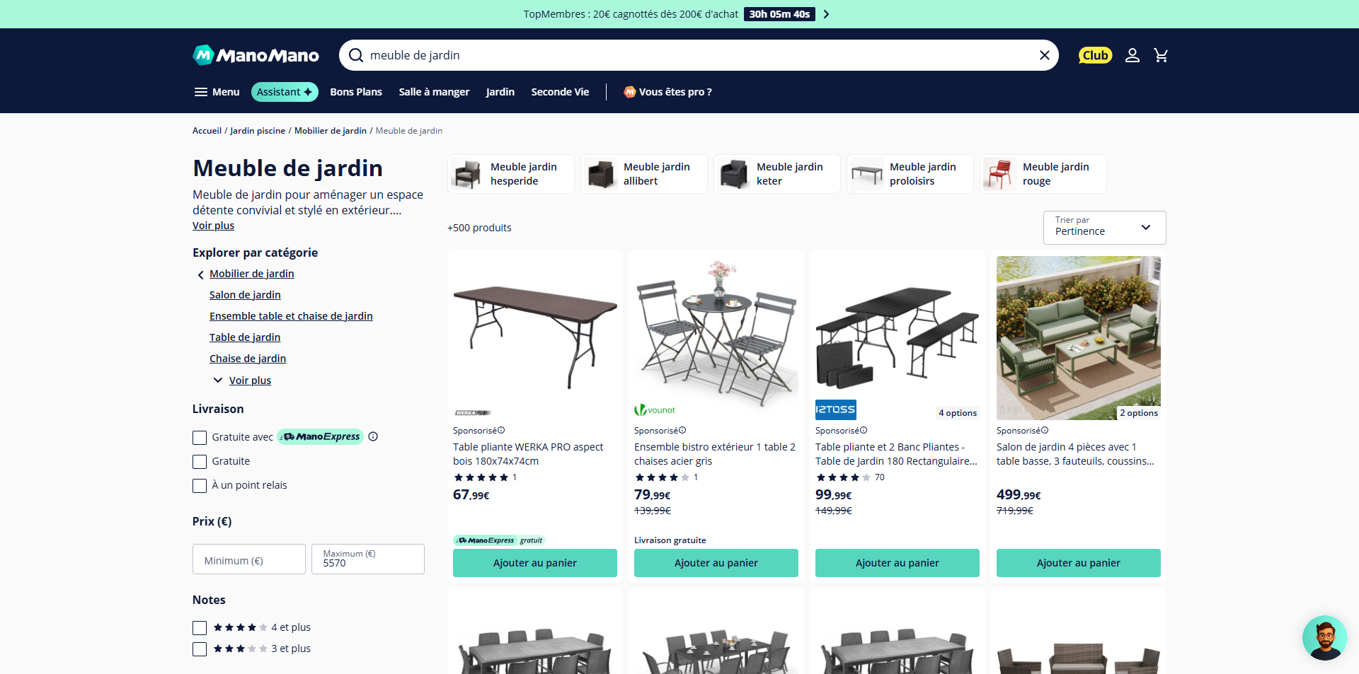 ManoMano Bon d'achat