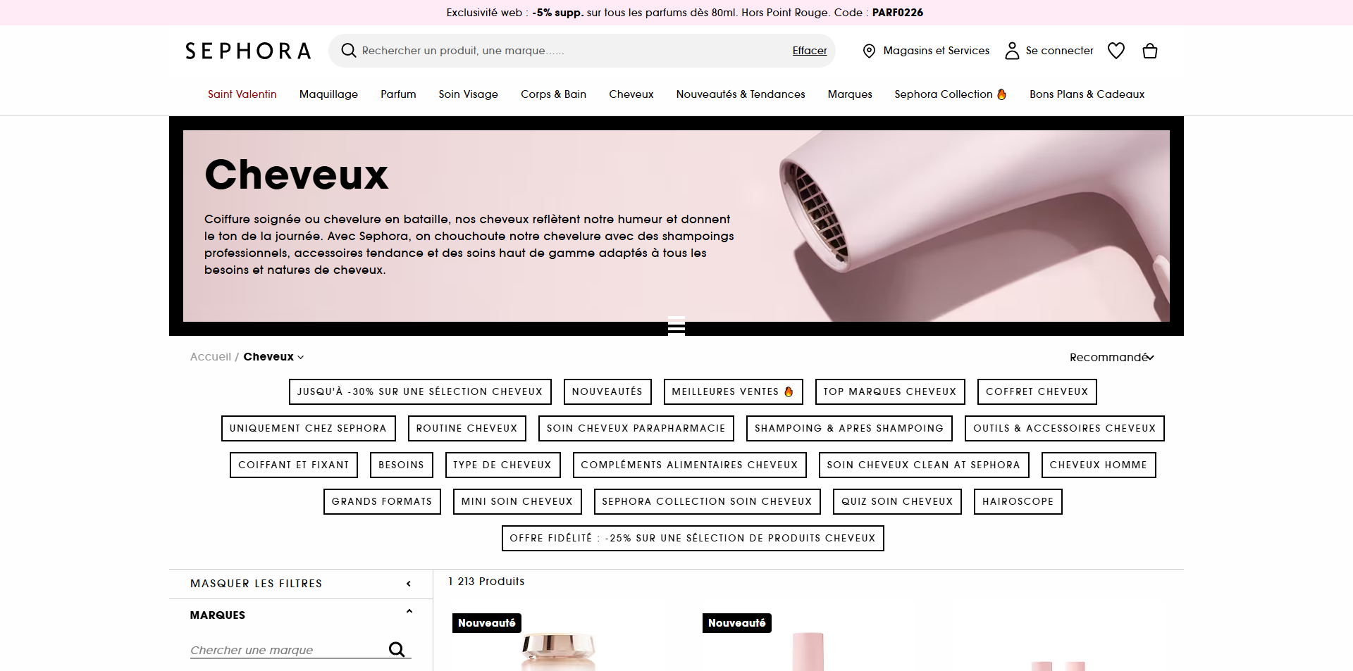 SEPHORA Bons de réduction