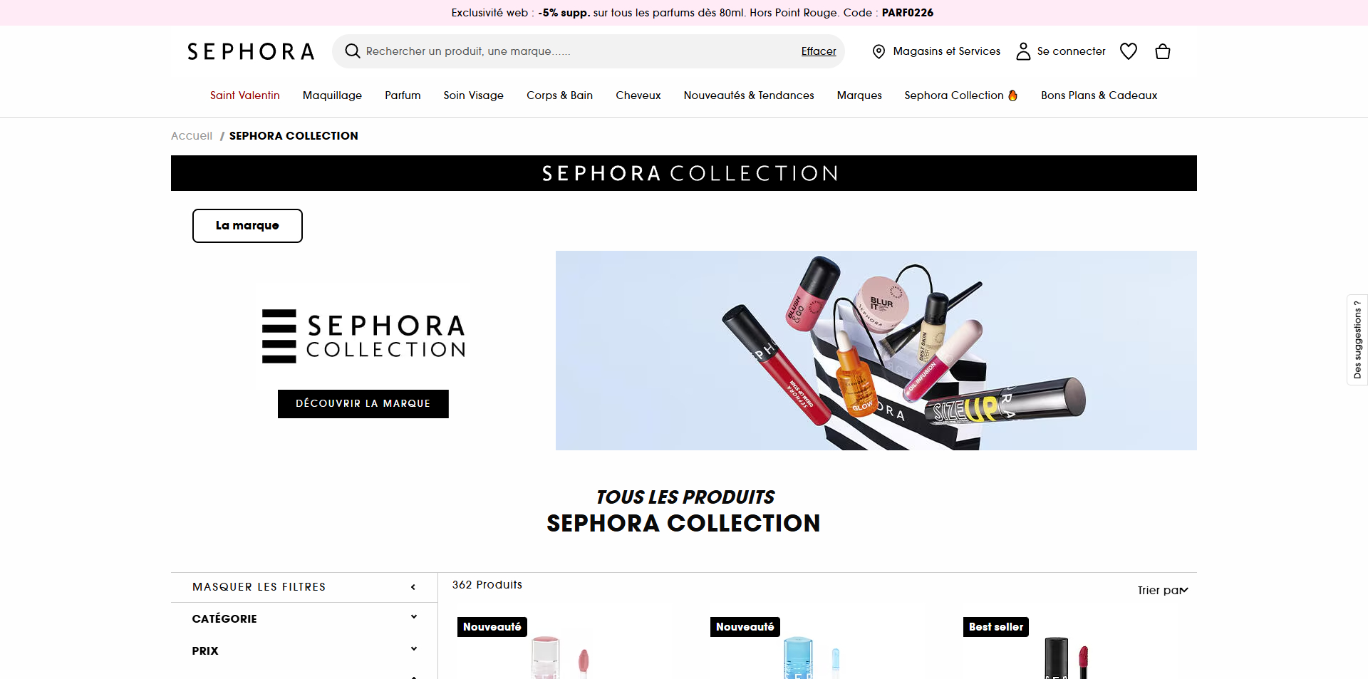 SEPHORA Code de réduction