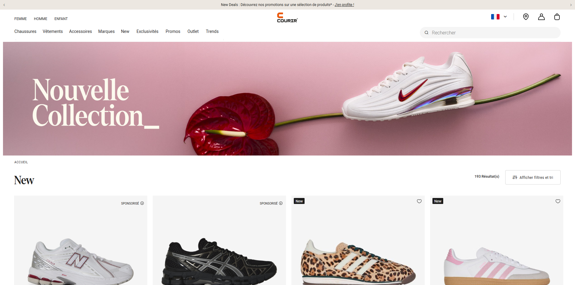 Courir Code promo