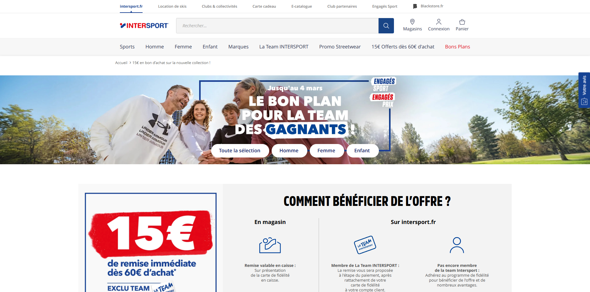 INTERSPORT Code promo
