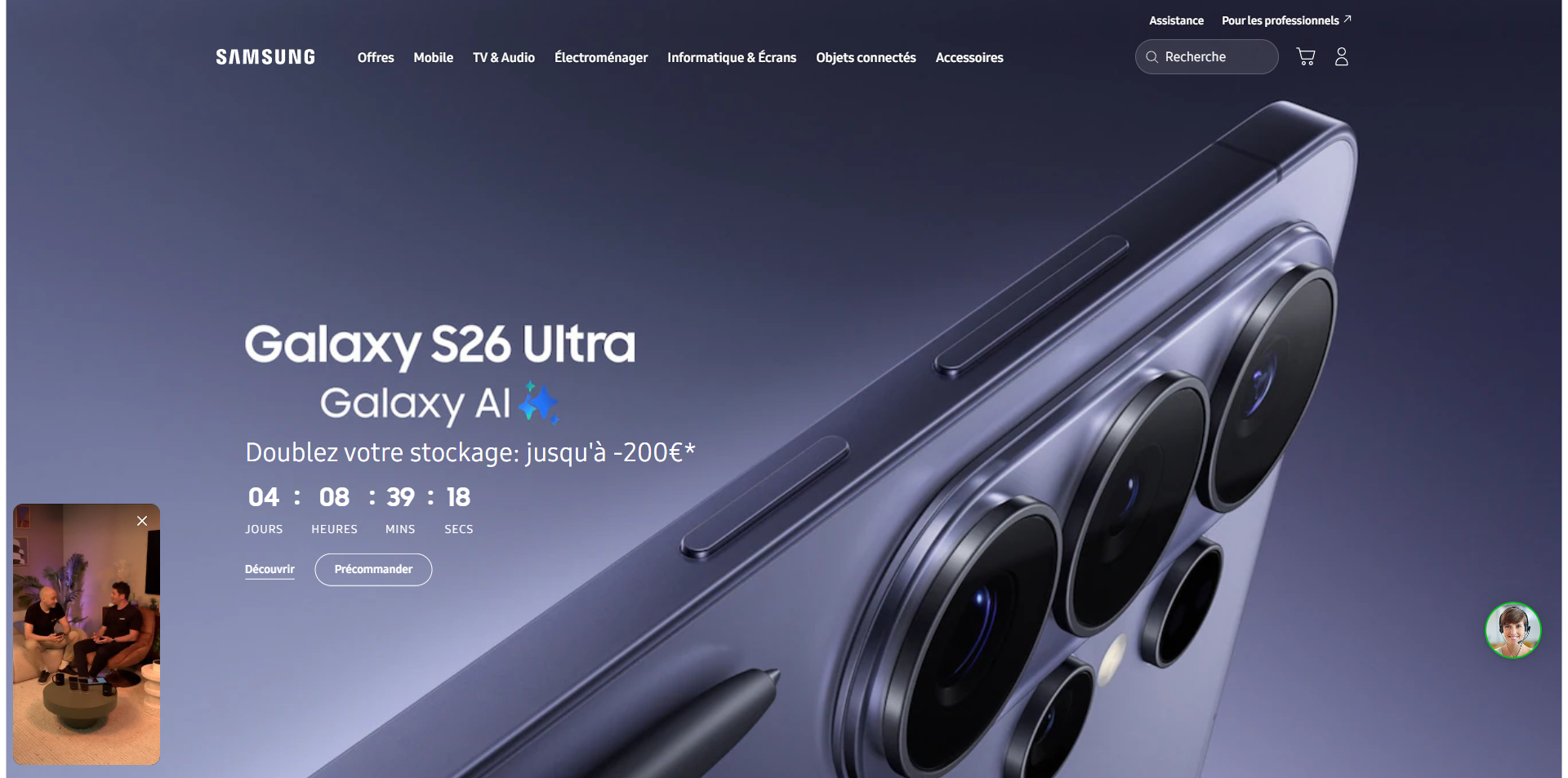 Samsung Code de réduction