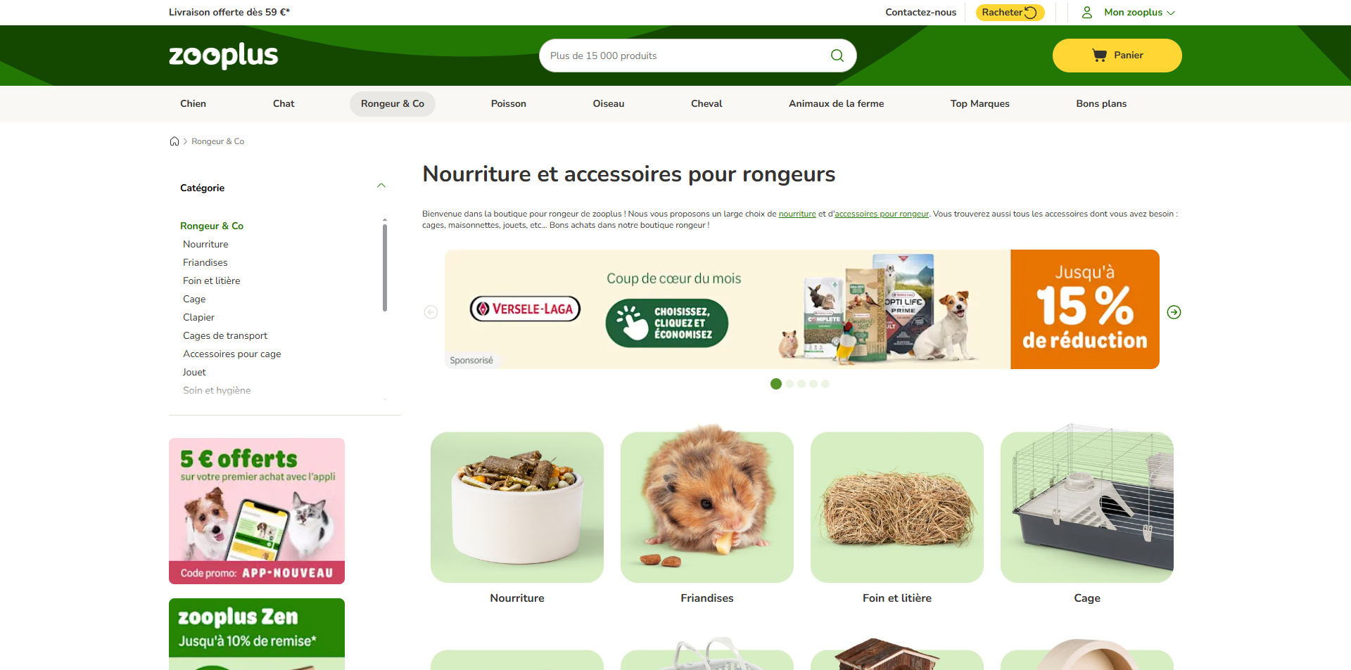 Codes promo Zooplus | Jusqu’à 59€ – Offres vérifiées avril 2026