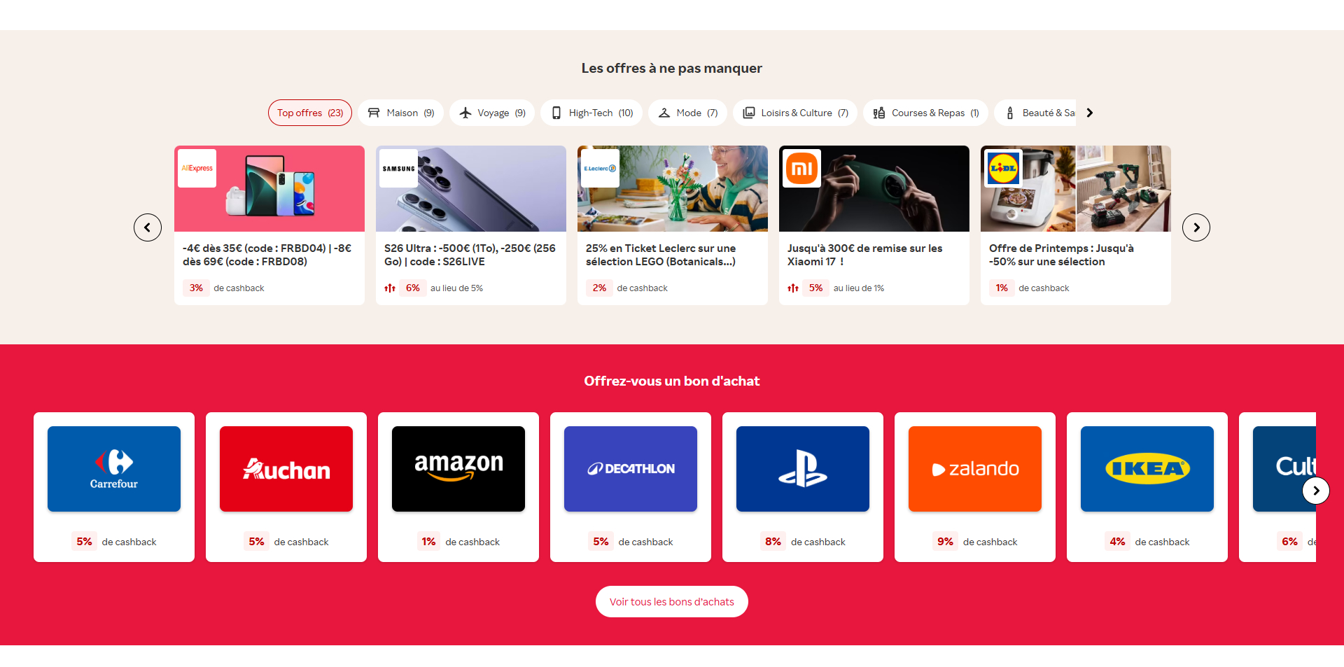 Rakuten Bons de réduction