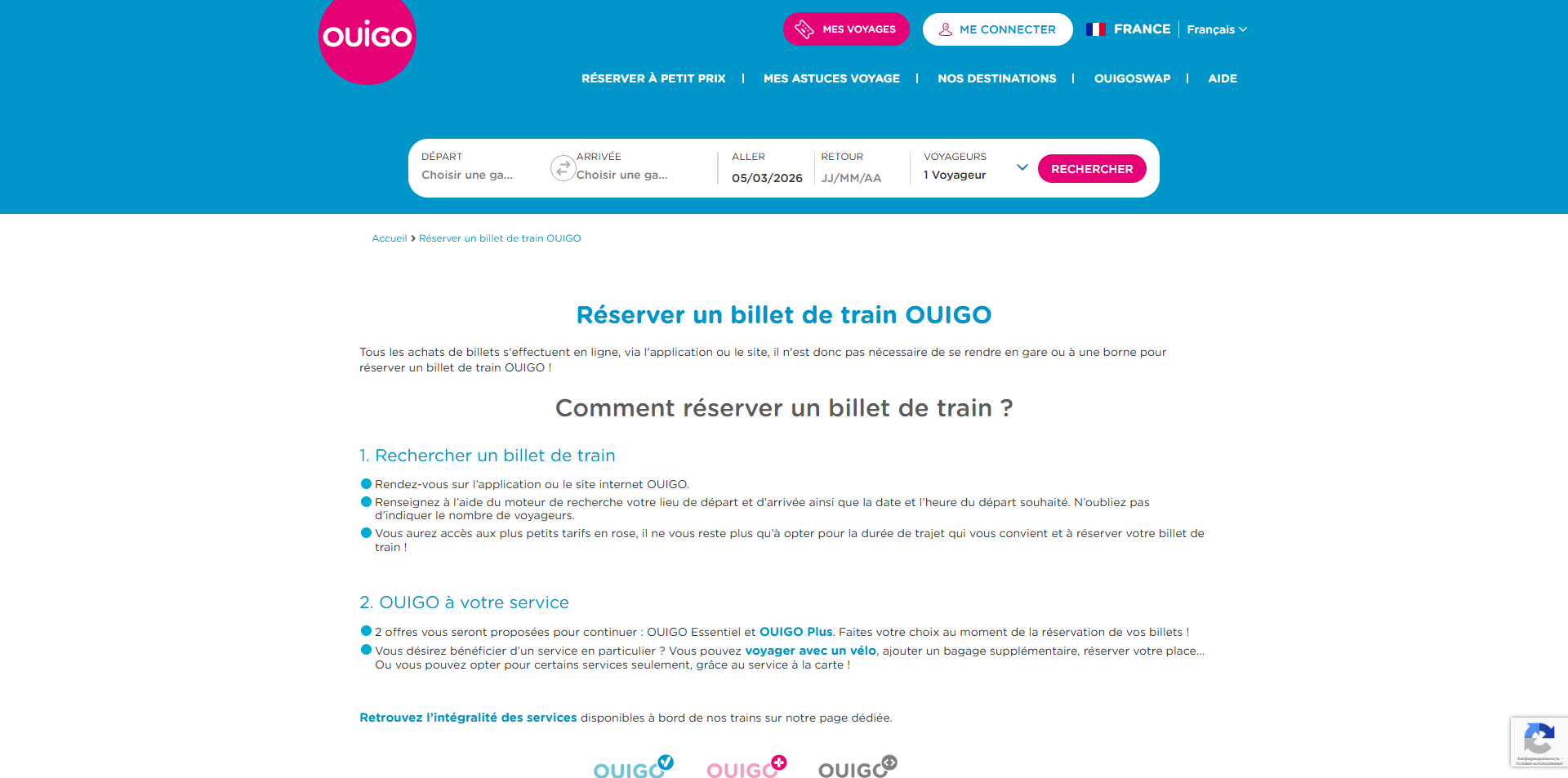 Ouigo Bon d'achat