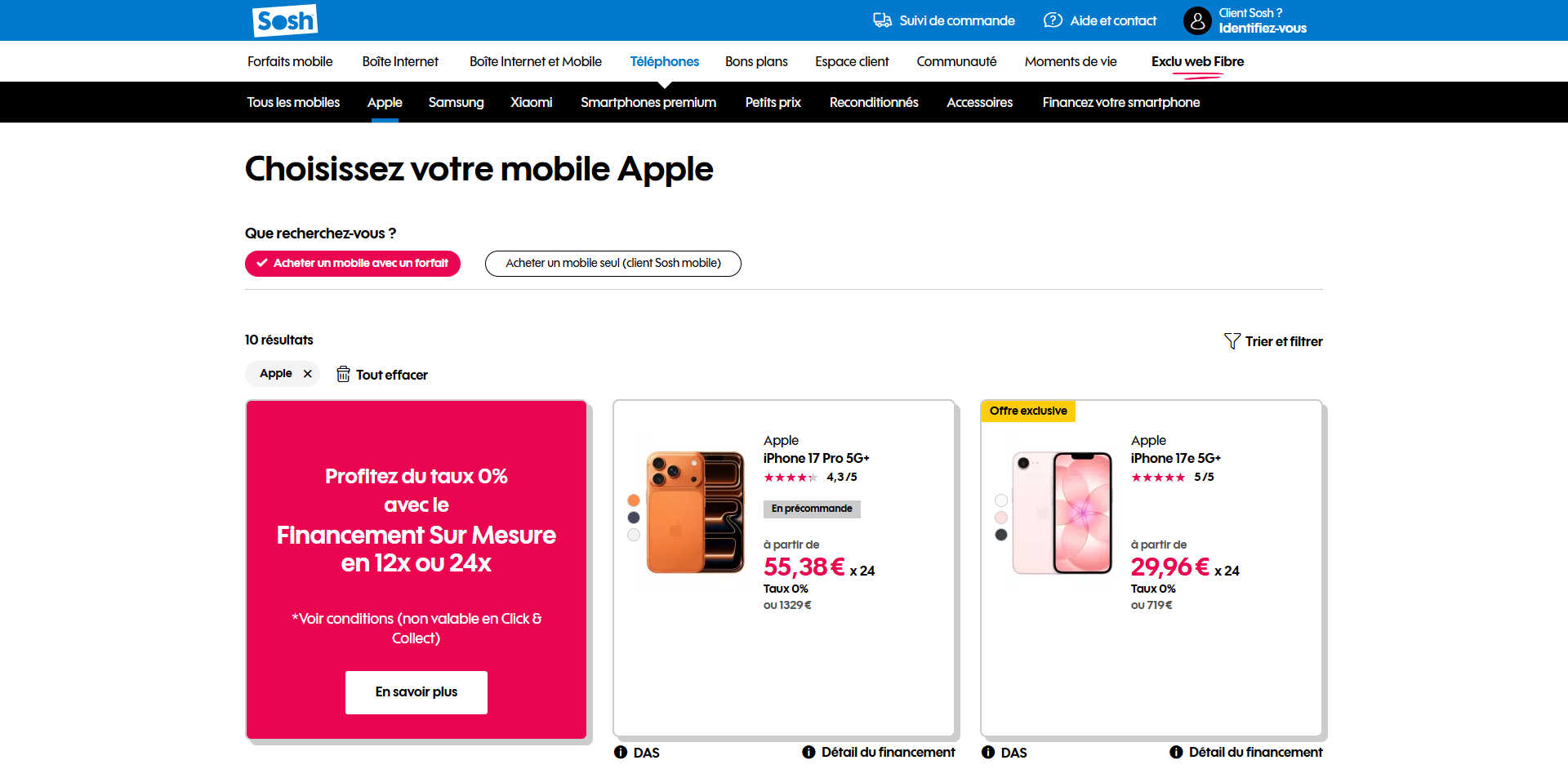 Sosh Code de réduction