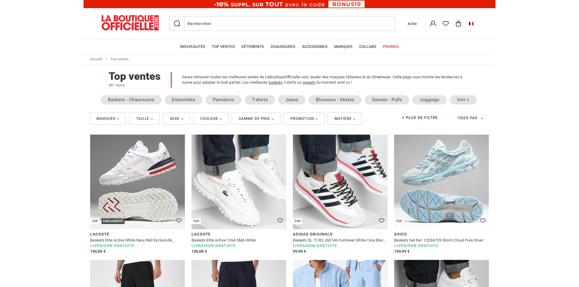 La Boutique Officielle Code promo