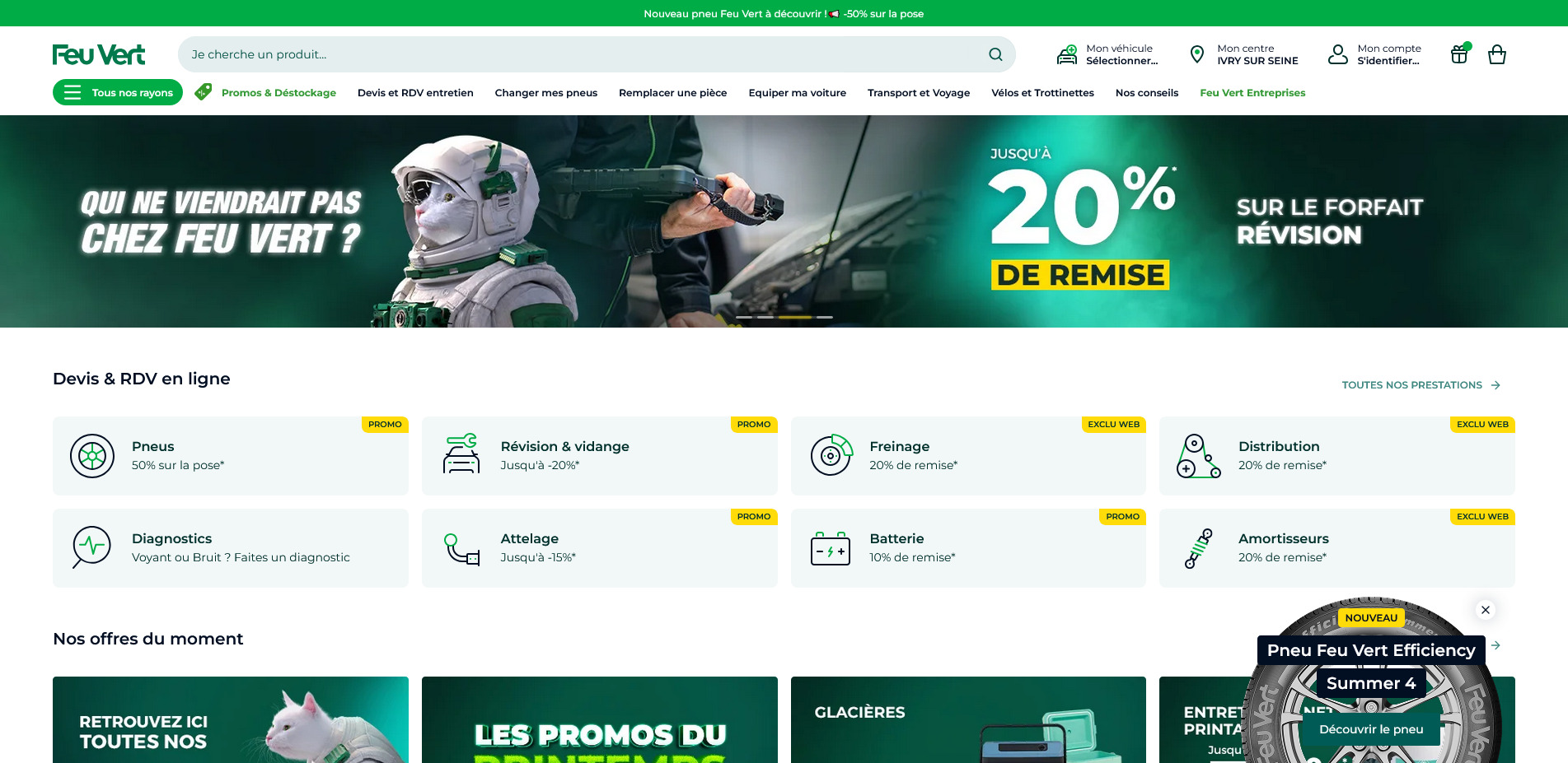 Feu Vert Code de réduction