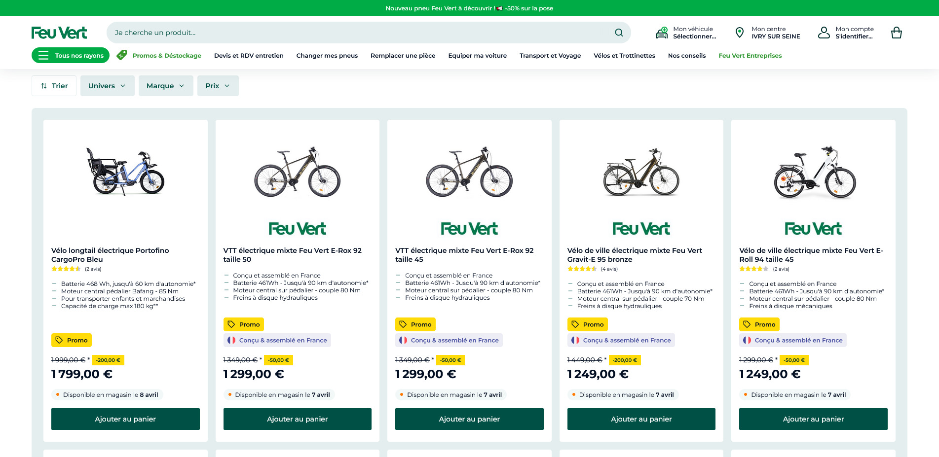 Feu Vert Code promo