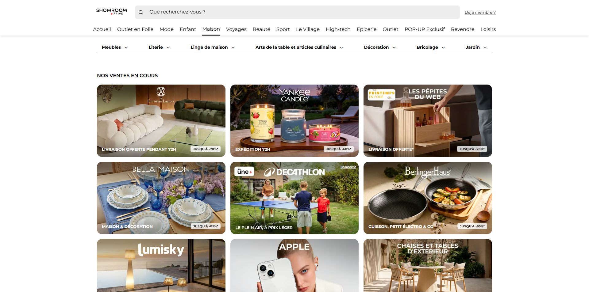 ShowroomPrivé Bon d'achat