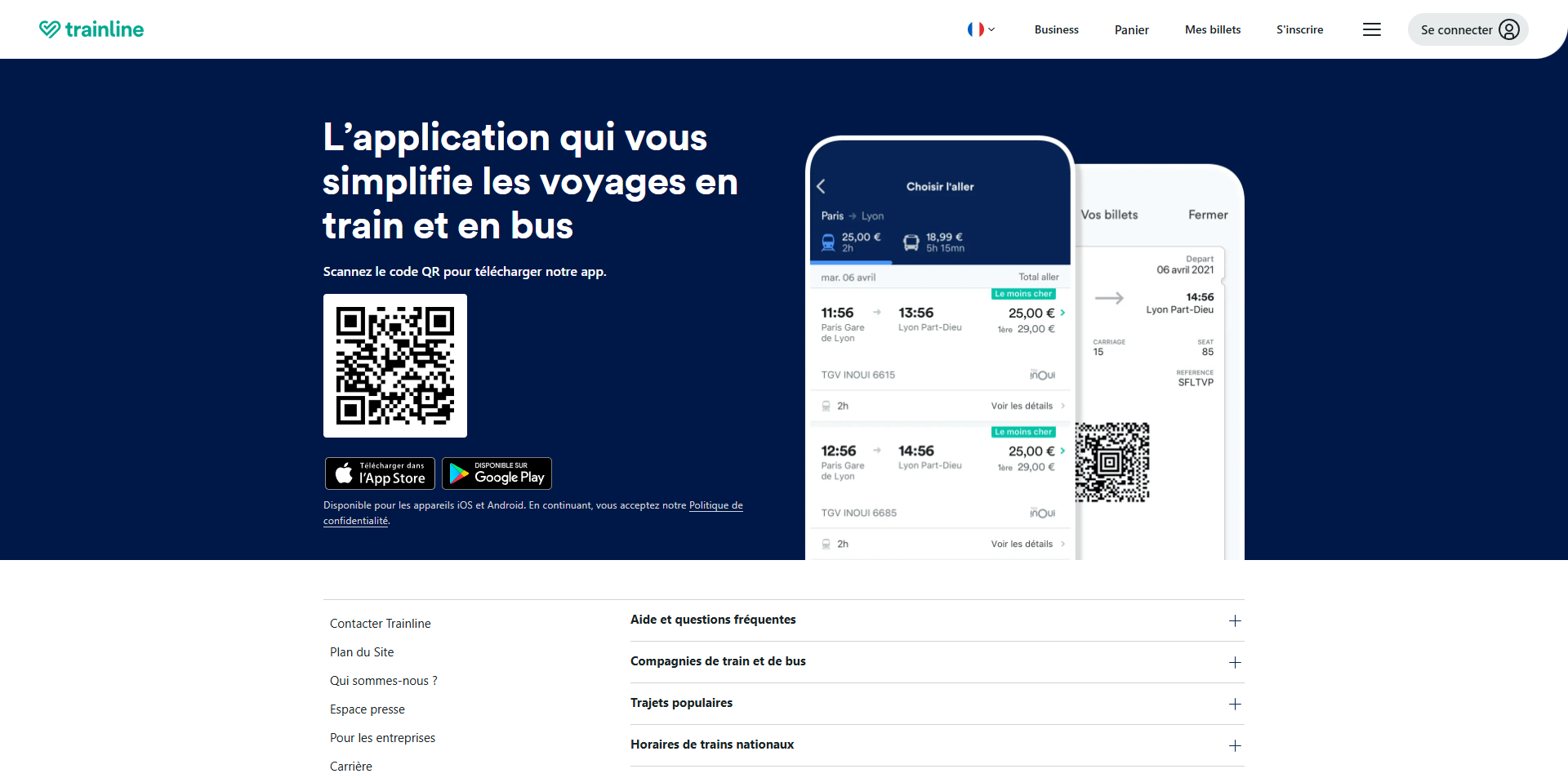 Trainline Bons de réduction