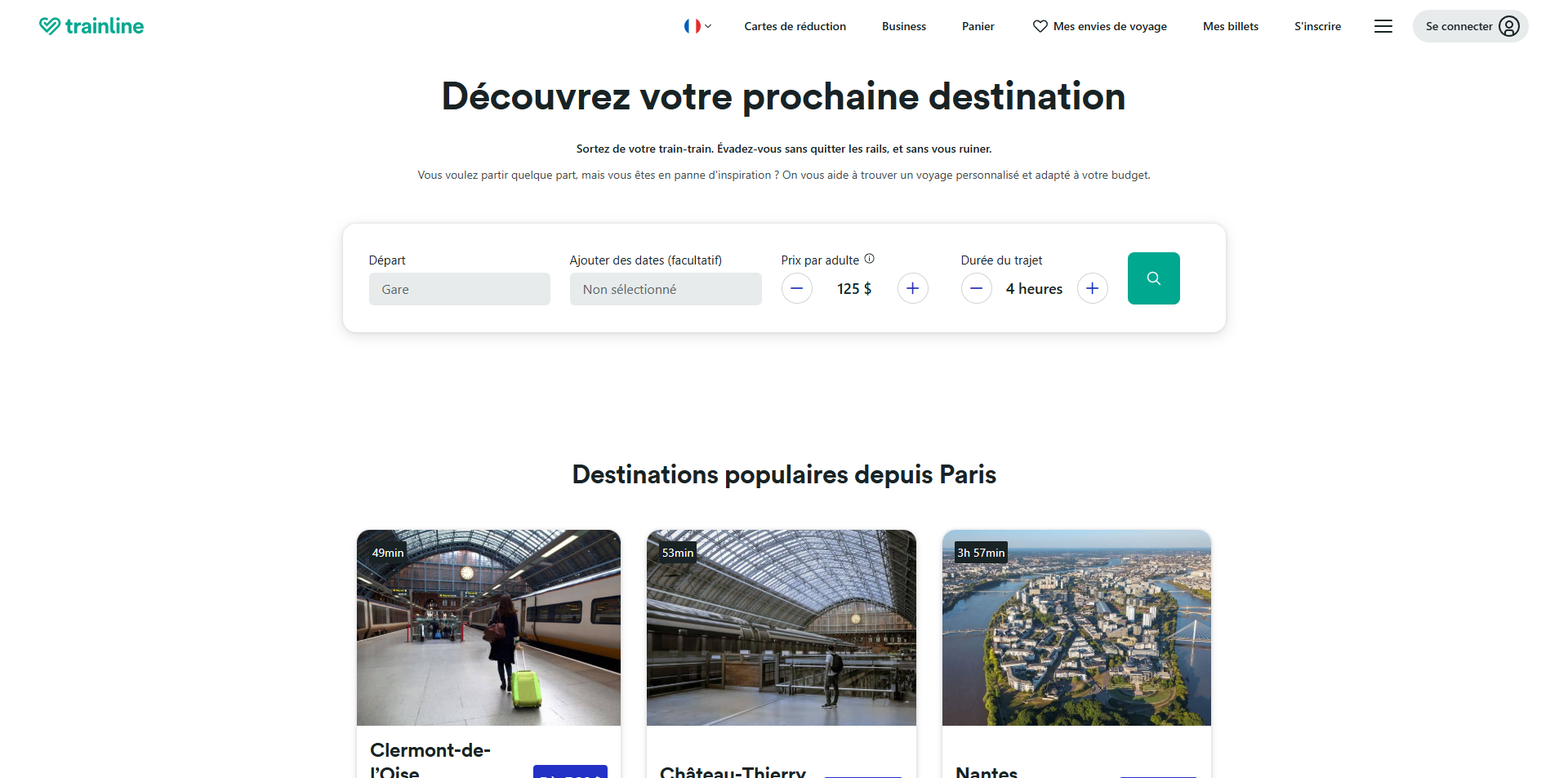Trainline Code de réduction