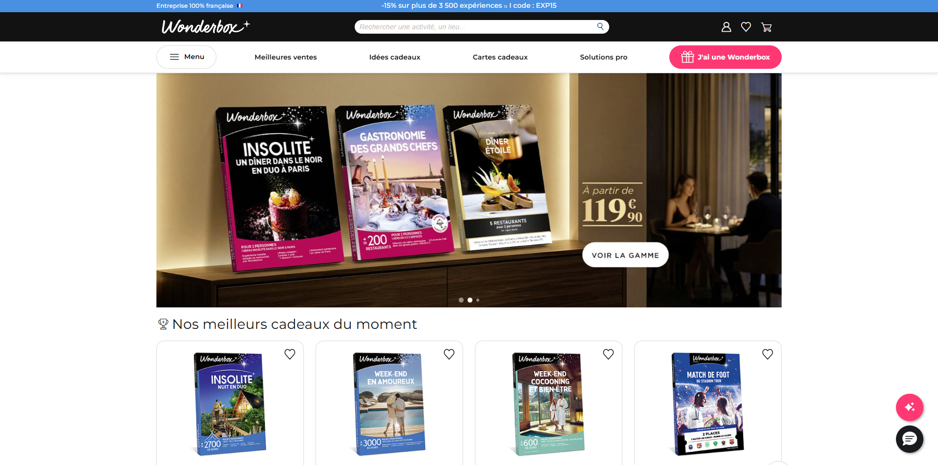 Wonderbox Code de réduction