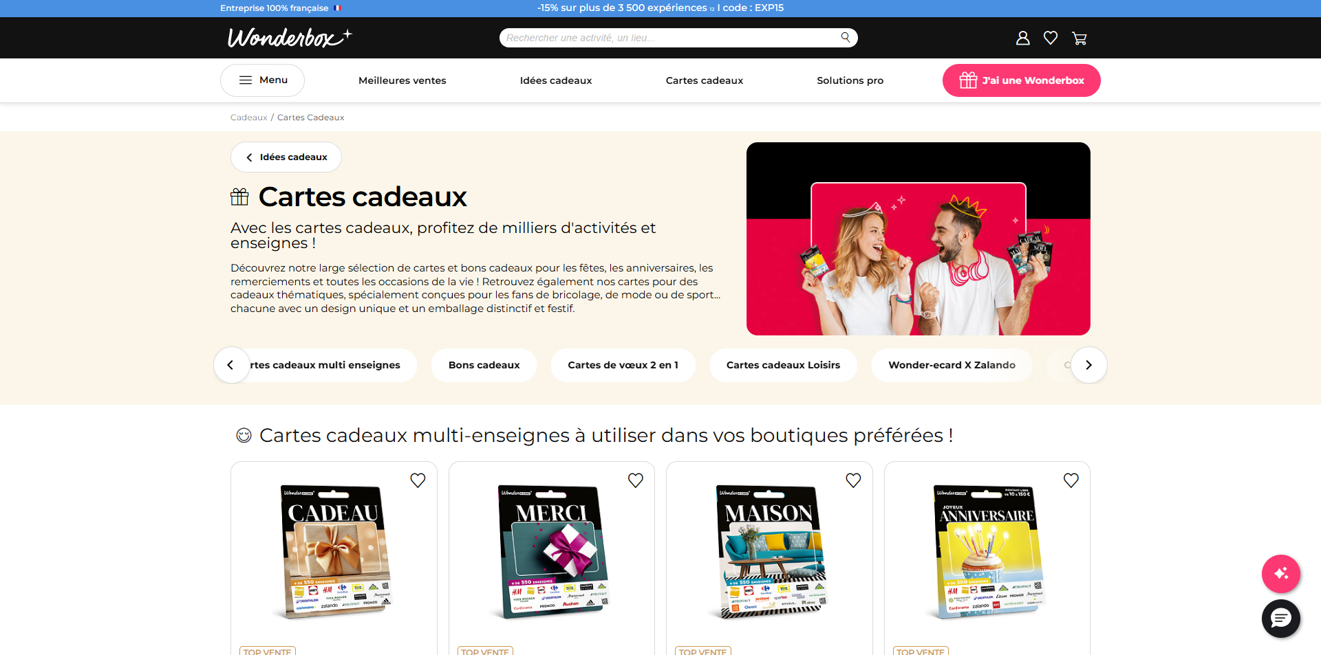 Wonderbox coupons