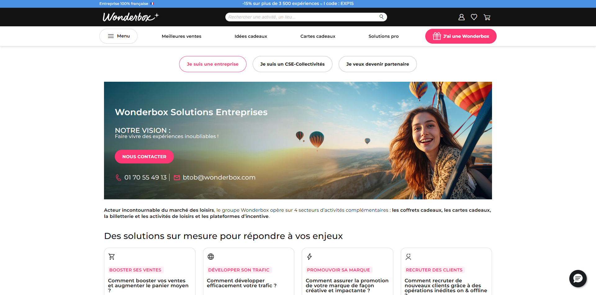 Wonderbox Code promo