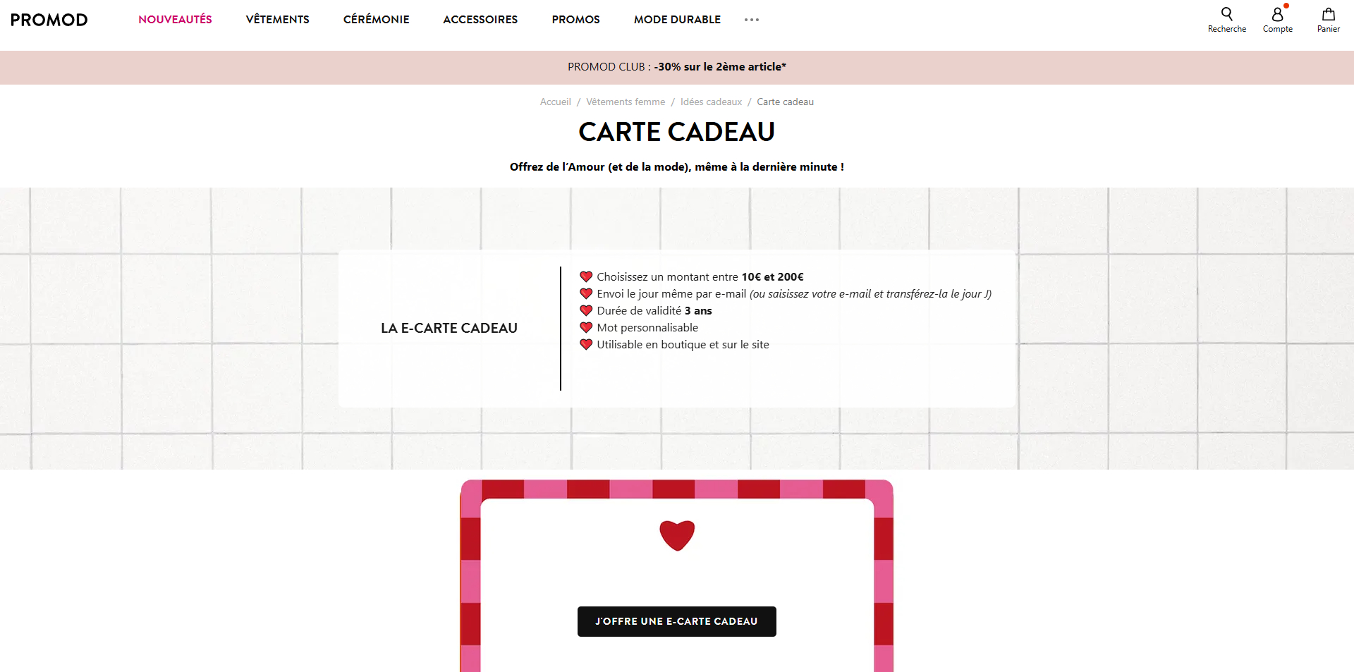 Promod Bons de réduction