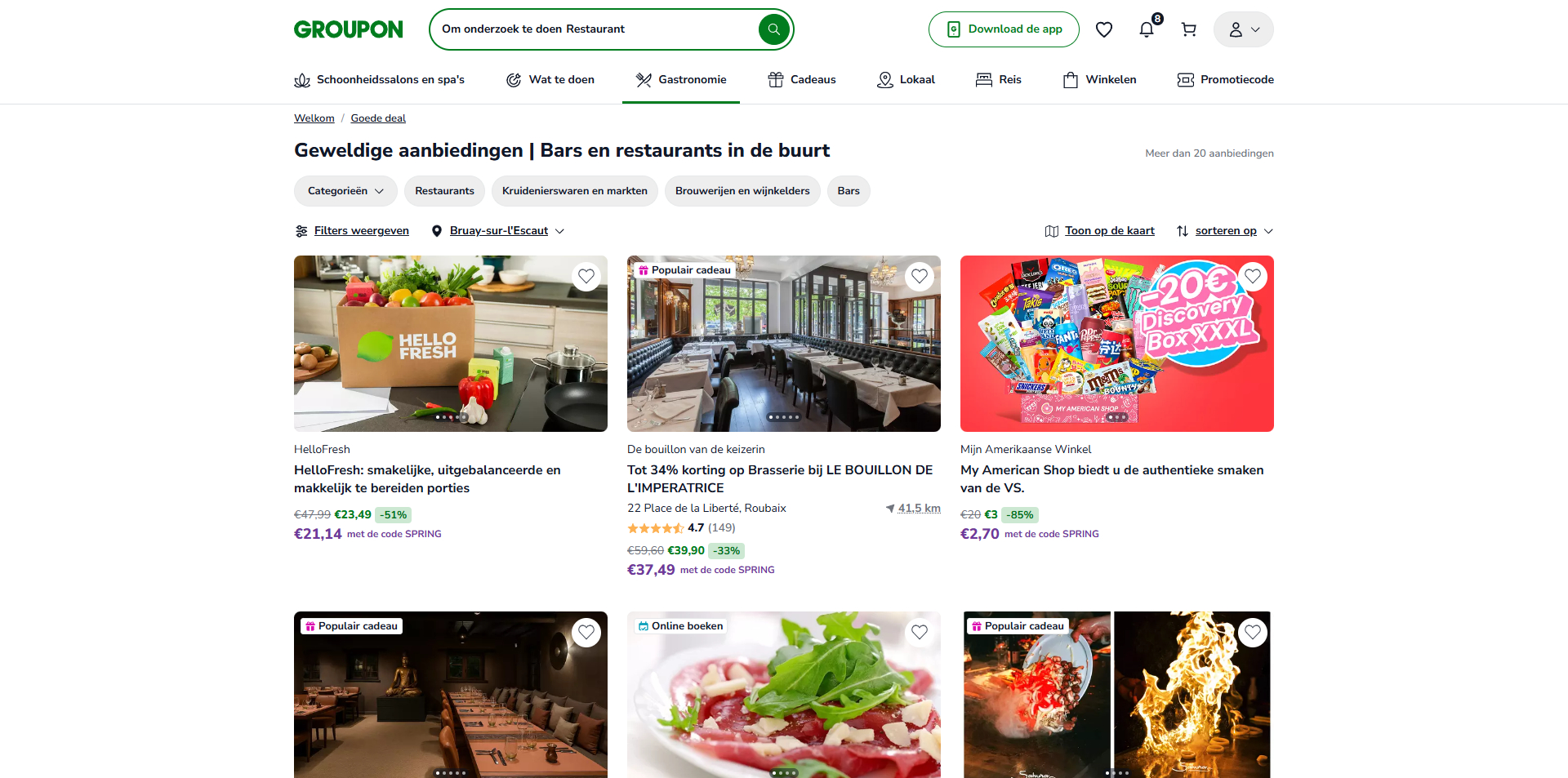 Groupon Bons de réduction
