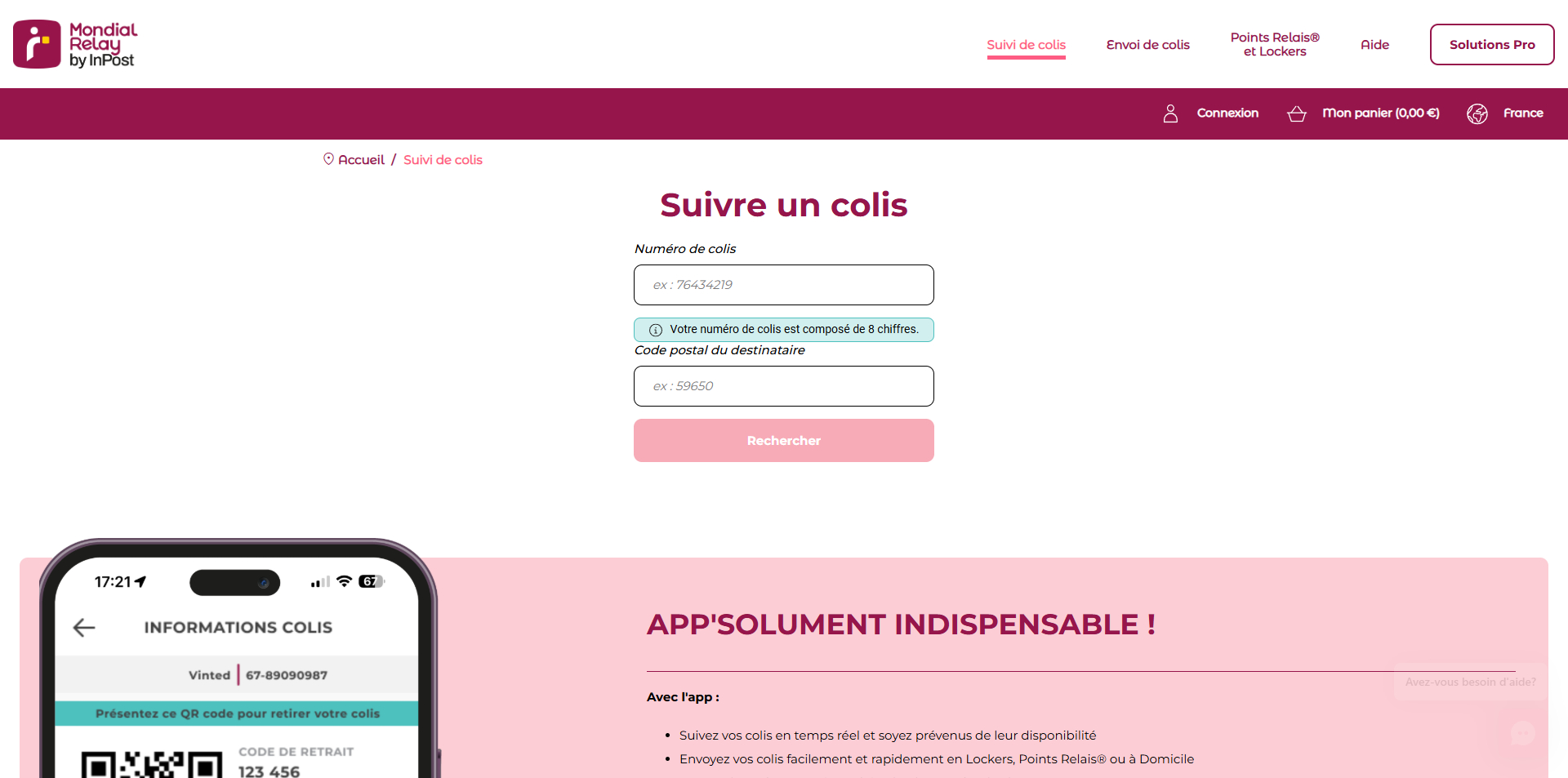 Mondial Relay Code promo