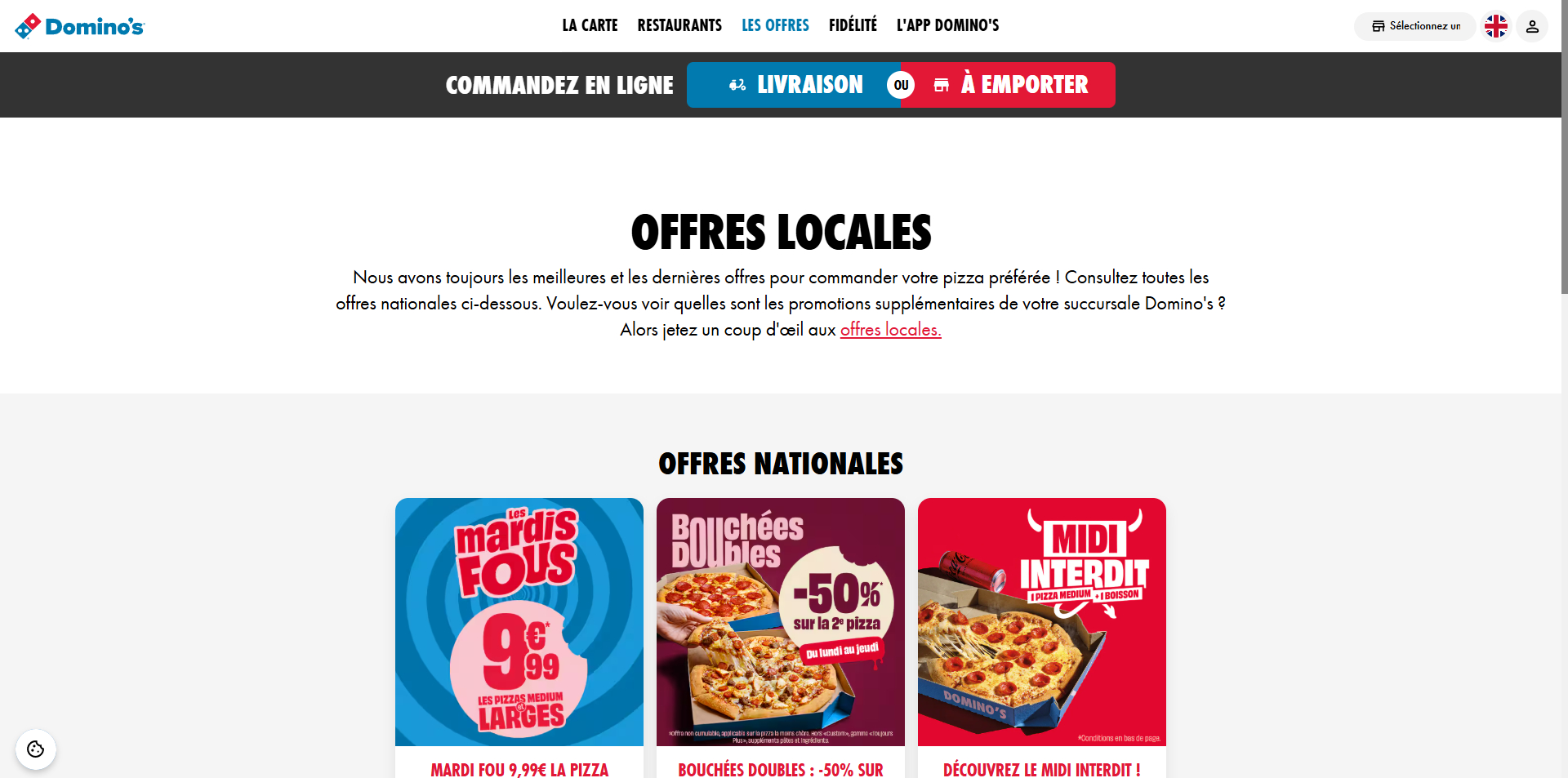 Domino's Code promo