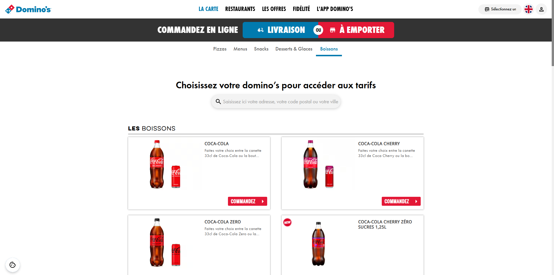Domino's Bons de réduction