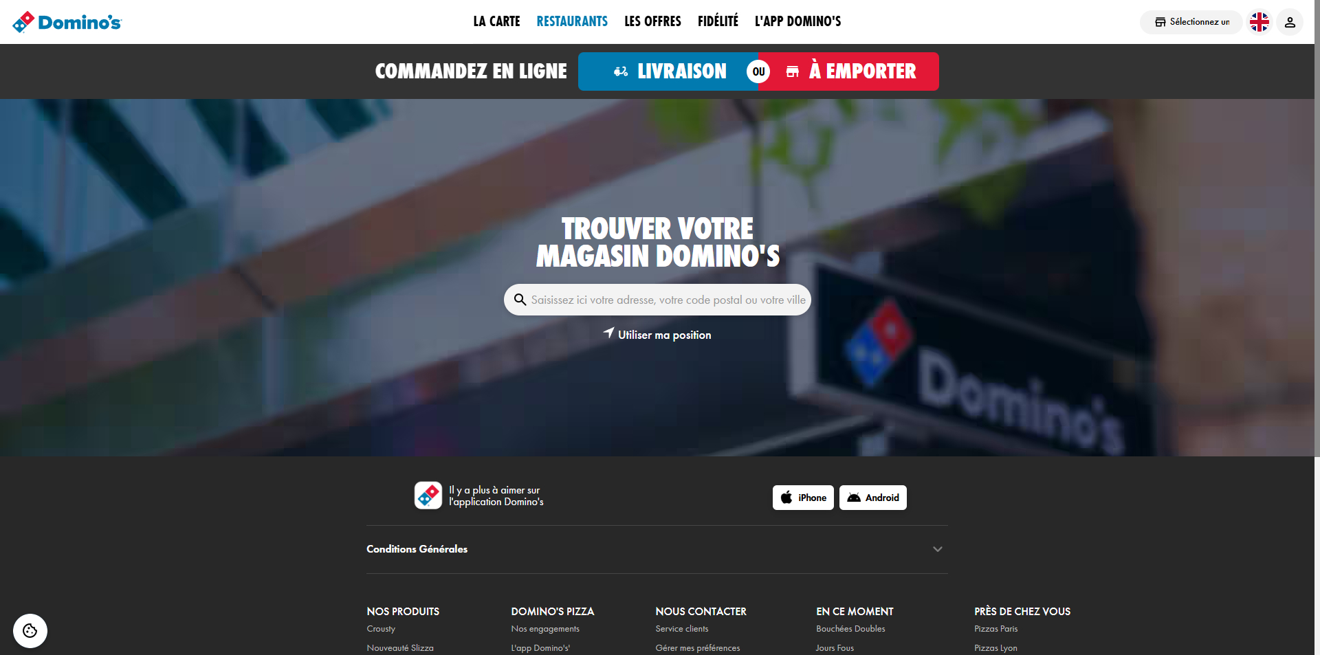 Domino's Code de réduction