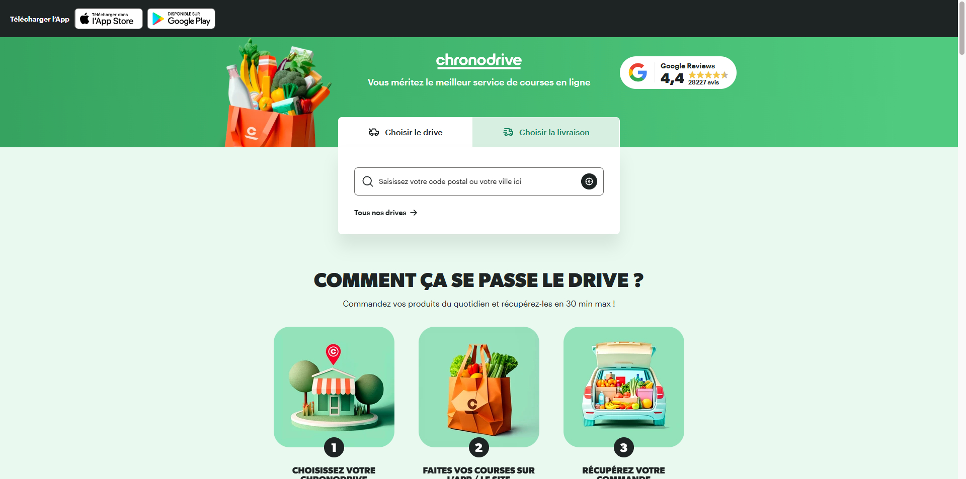 Chronodrive Code de réduction