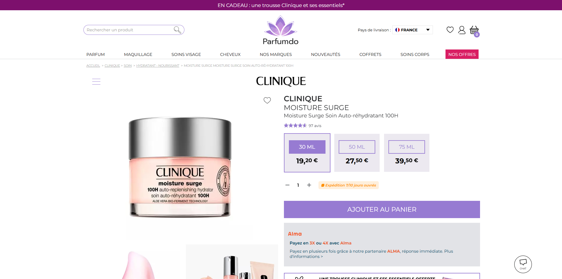 Parfumdo Bon d'achat