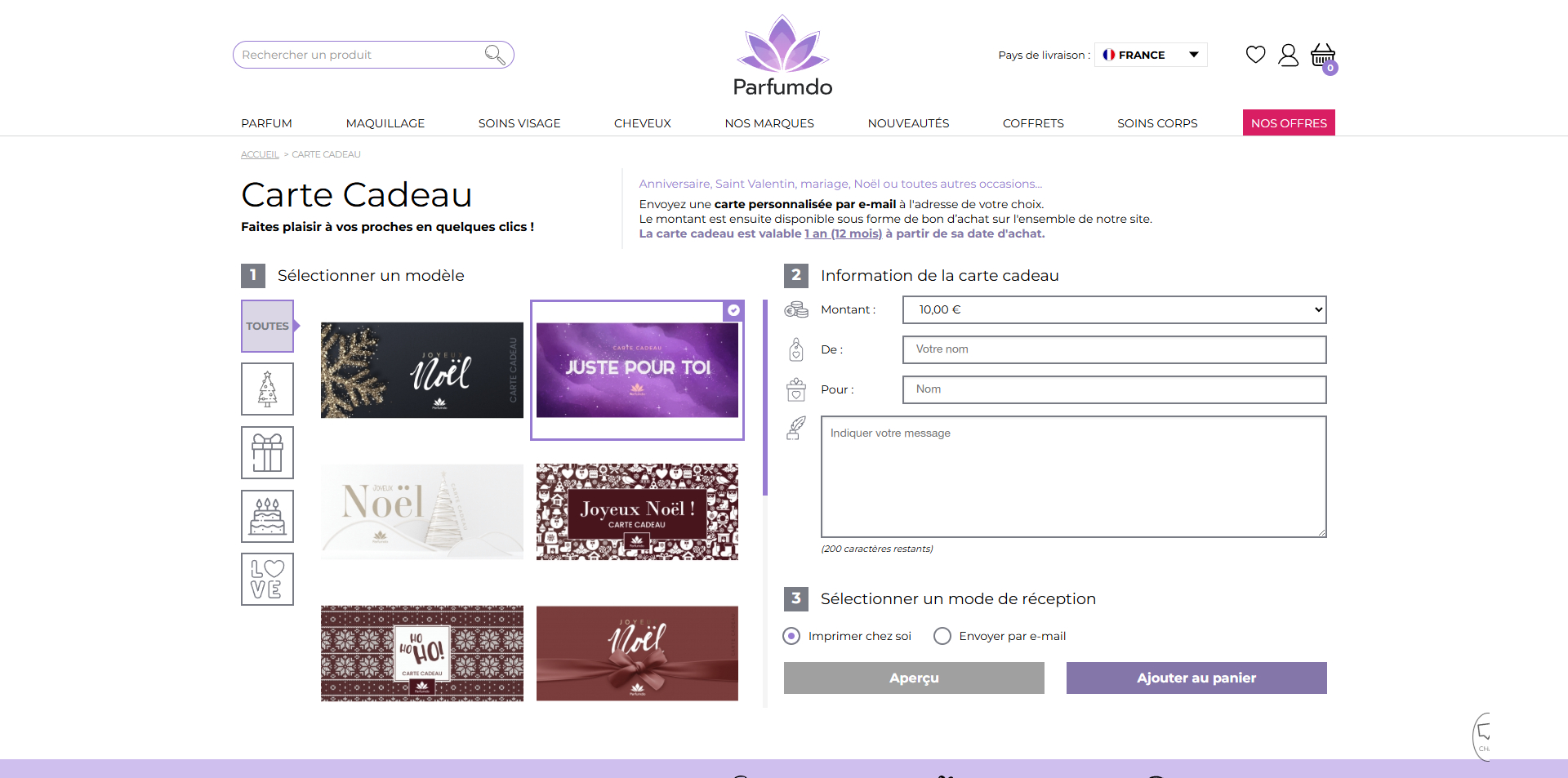 Parfumdo Code de réduction