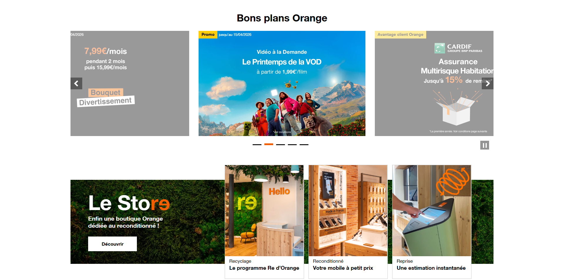 Orange coupons