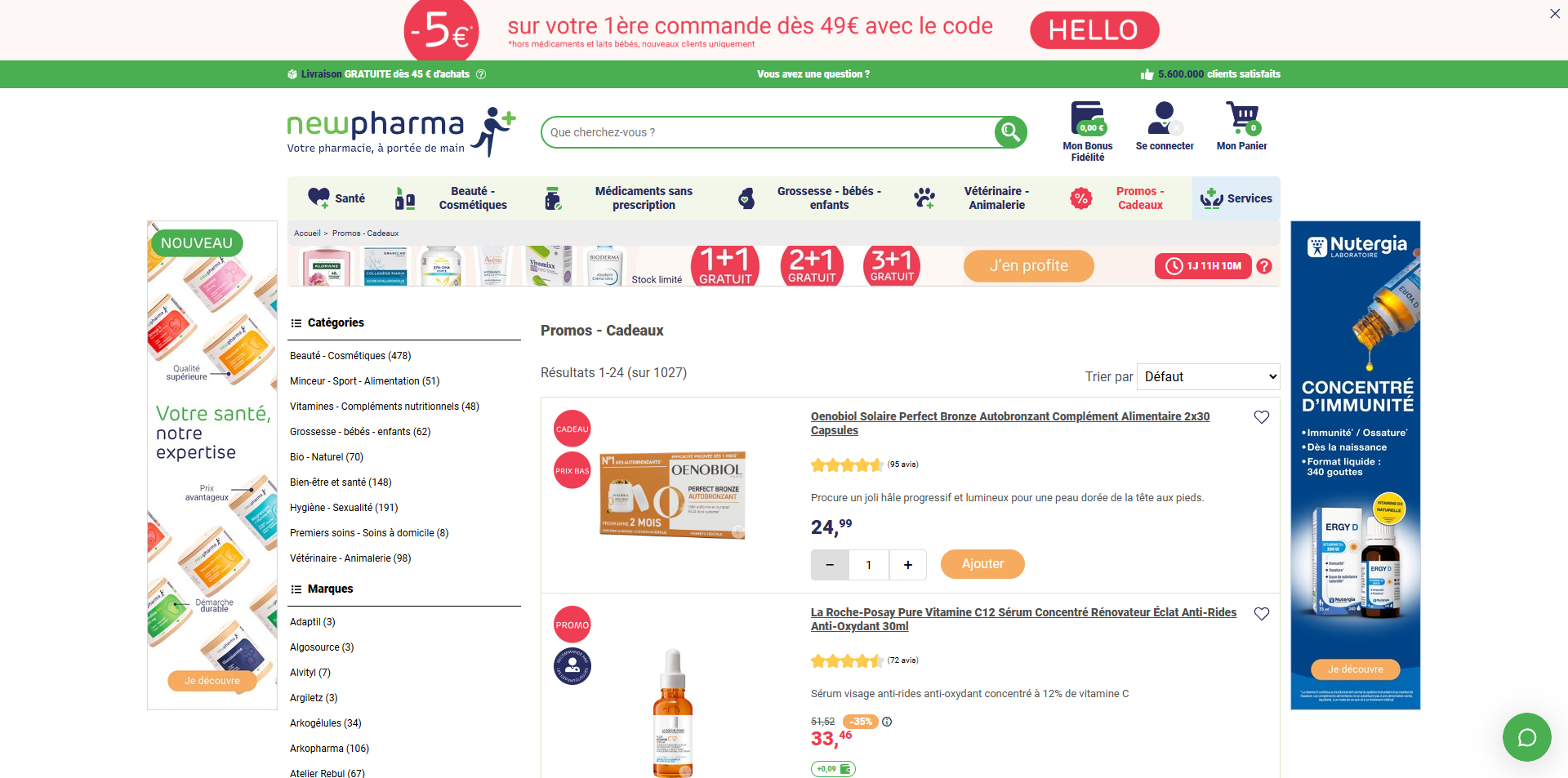 Newpharma Bons de réduction
