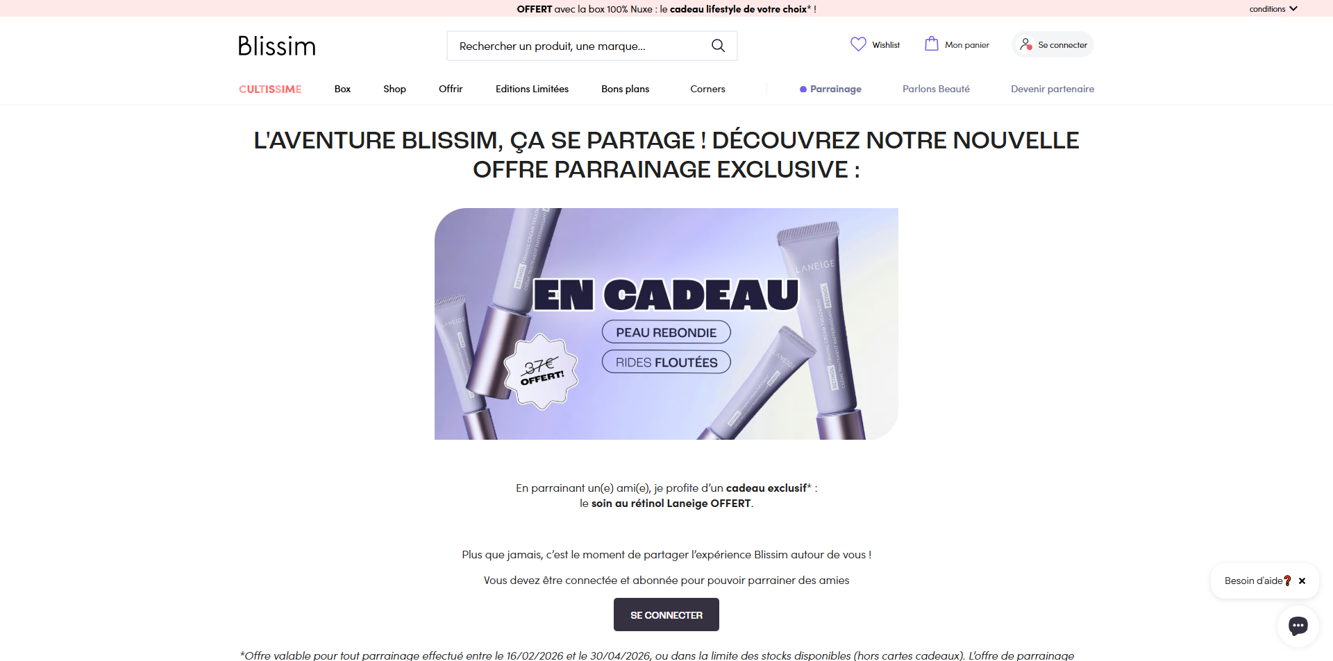 Blissim Code de réduction