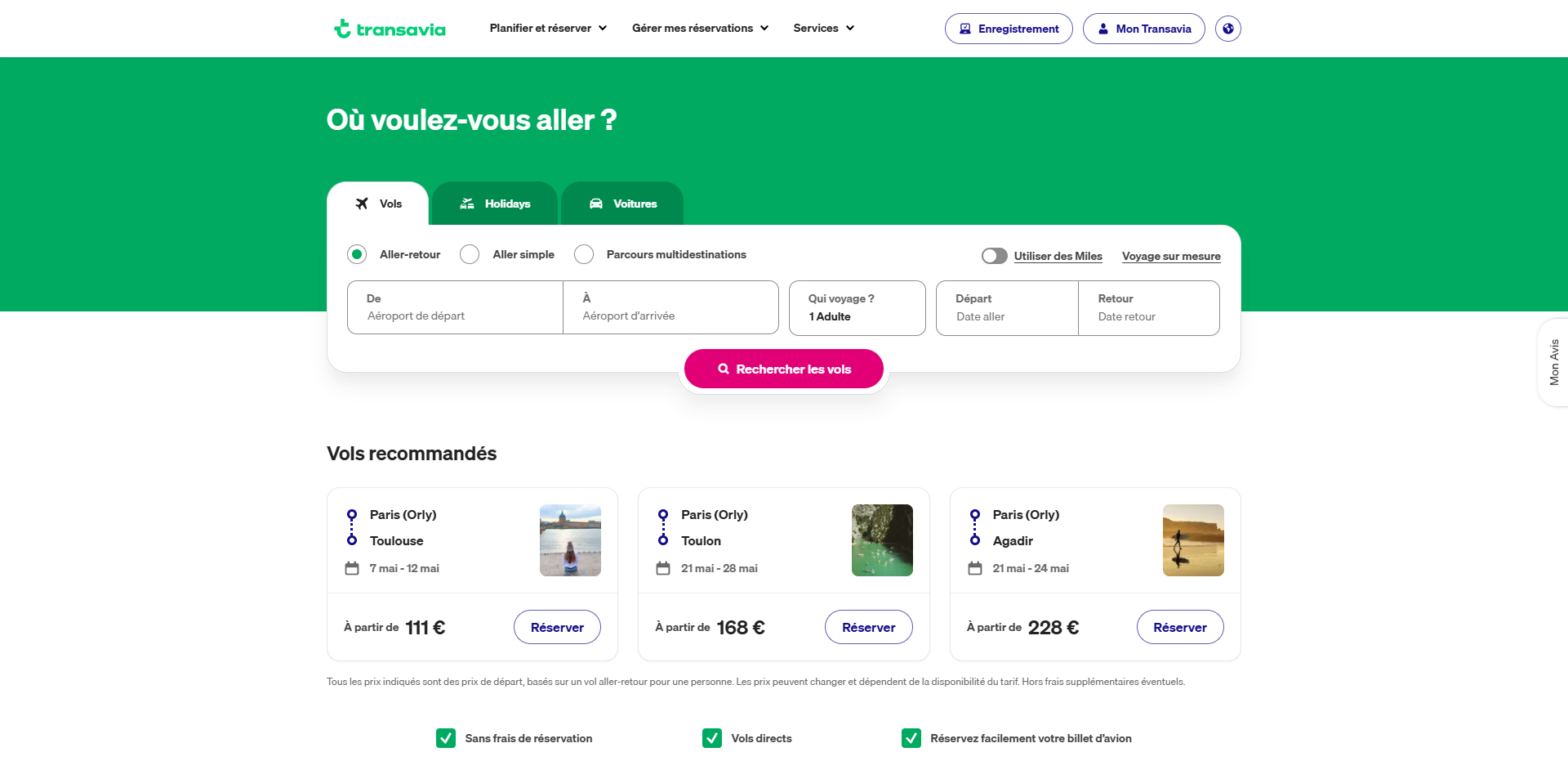 Transavia Code de réduction