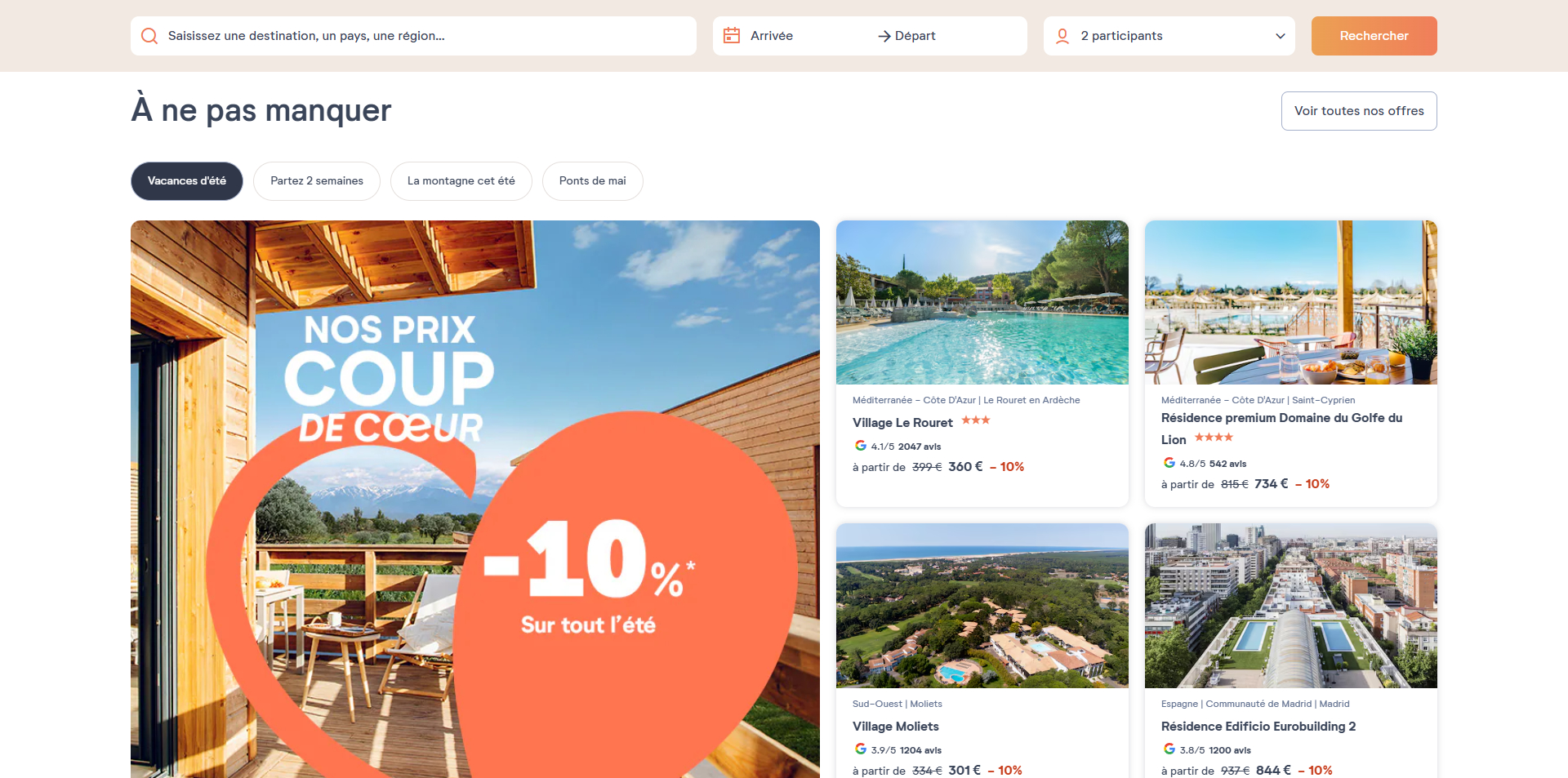 Pierre et Vacances coupons
