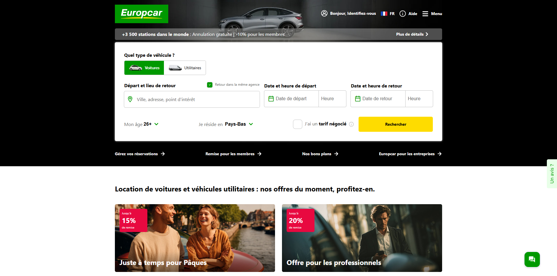 Europcar Code de réduction
