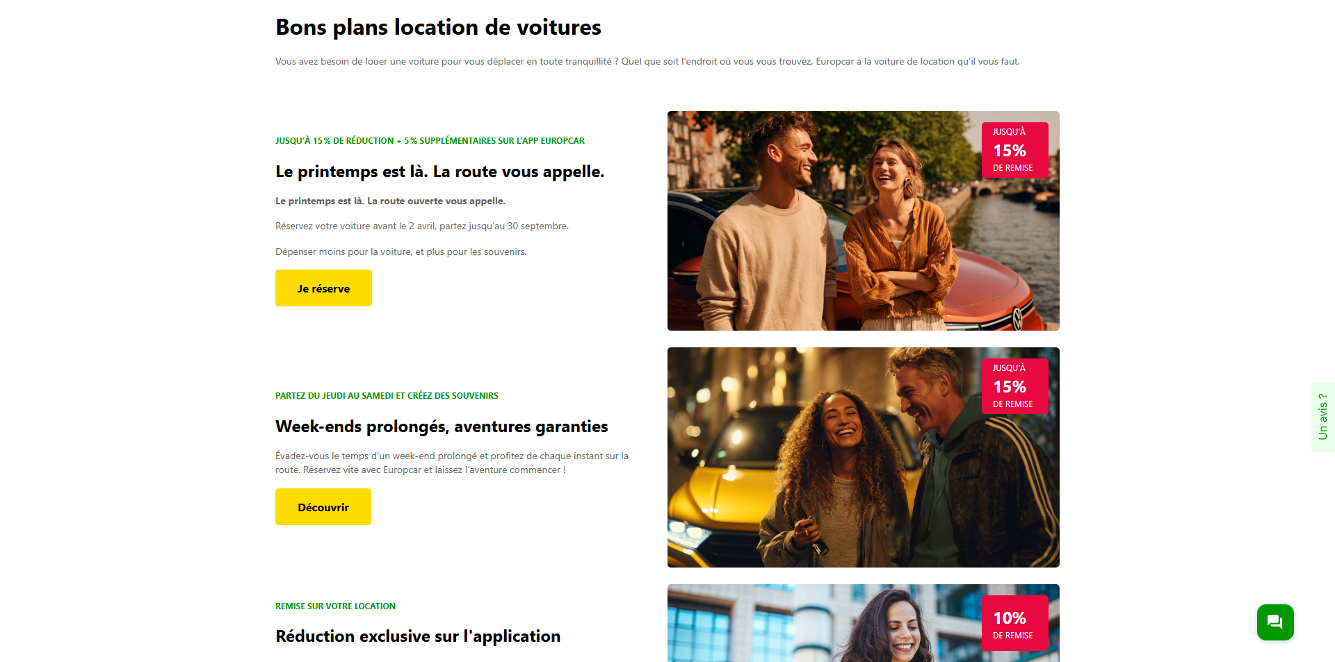 Europcar Code promo