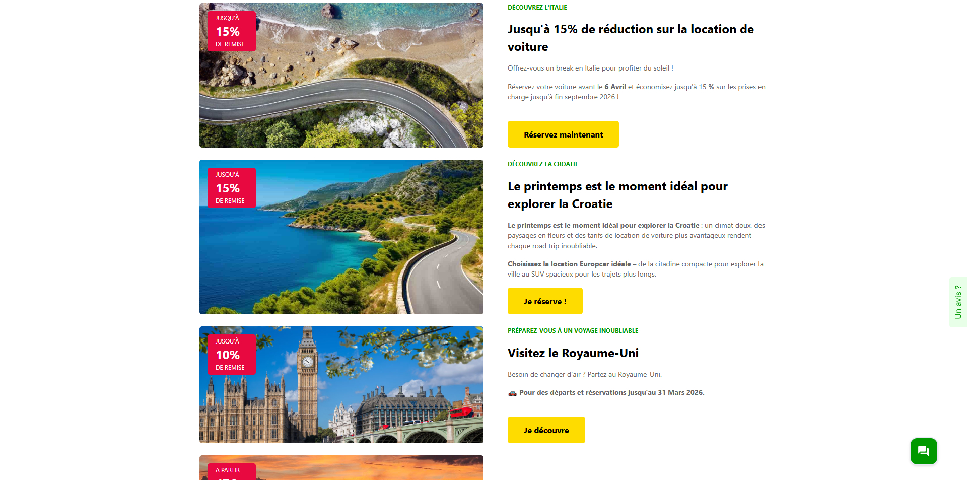 Europcar Code de réduction