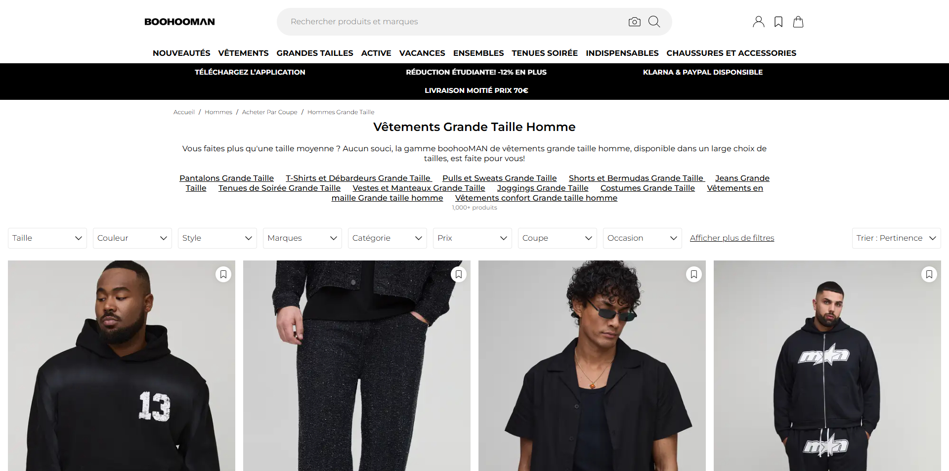 BoohooMAN Bons de réduction