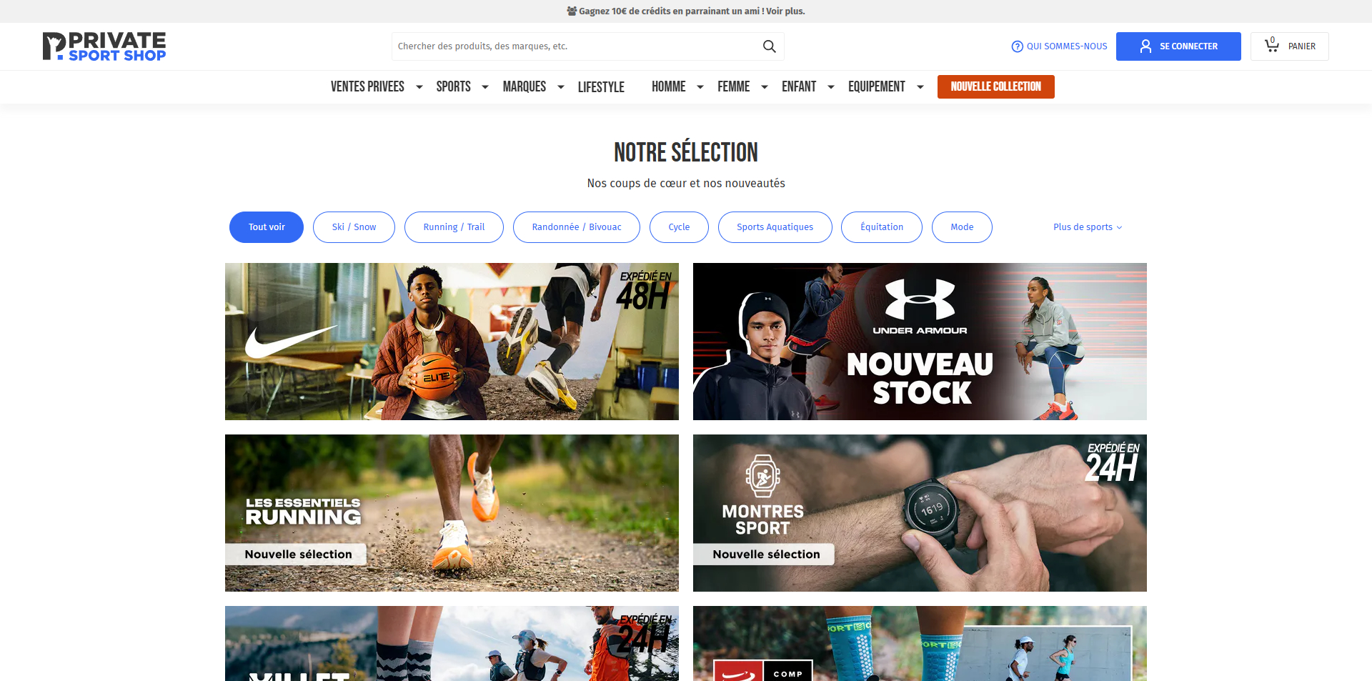 Private Sport Shop Code de réduction