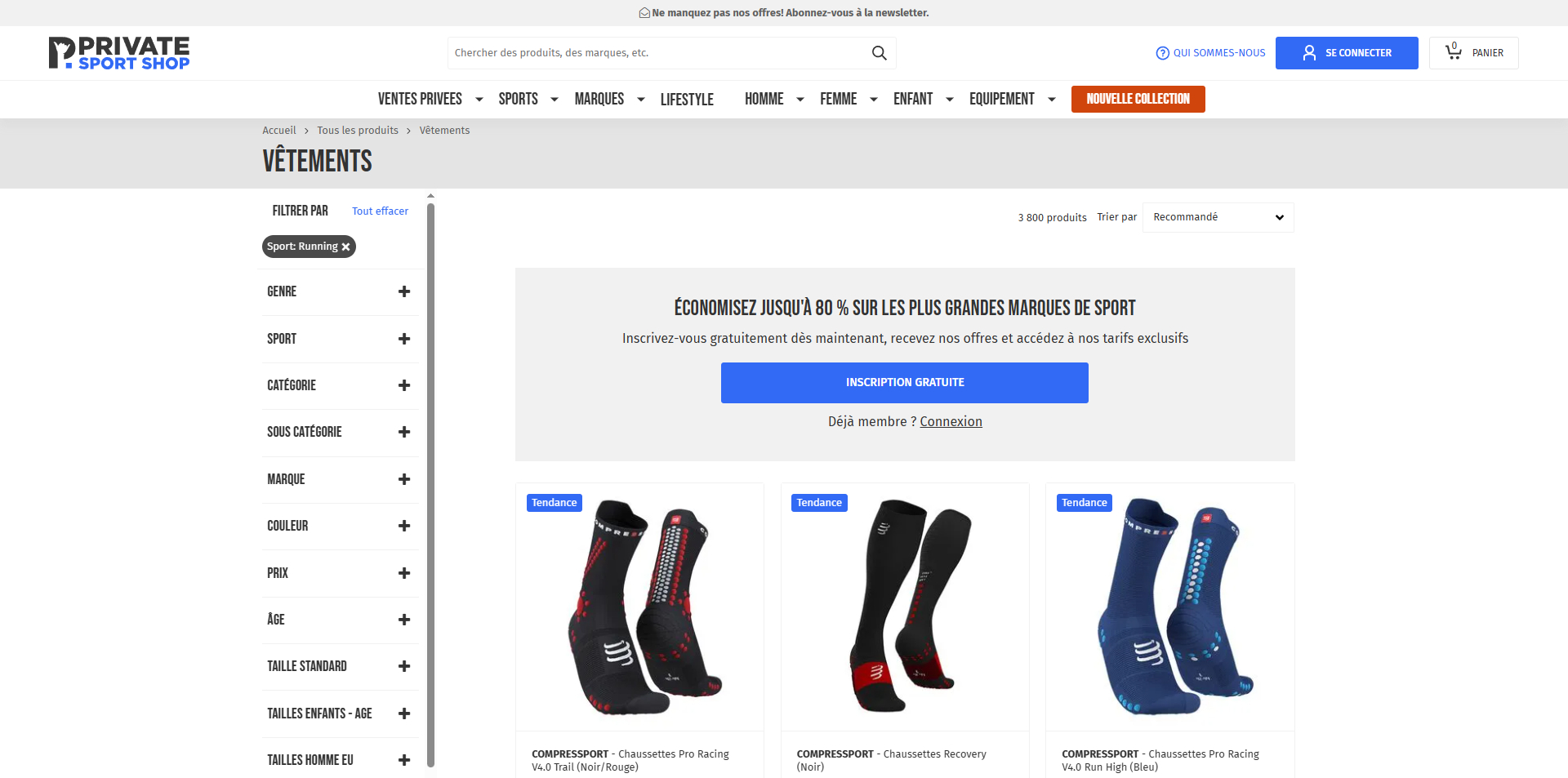 Private Sport Shop Bon d'achat